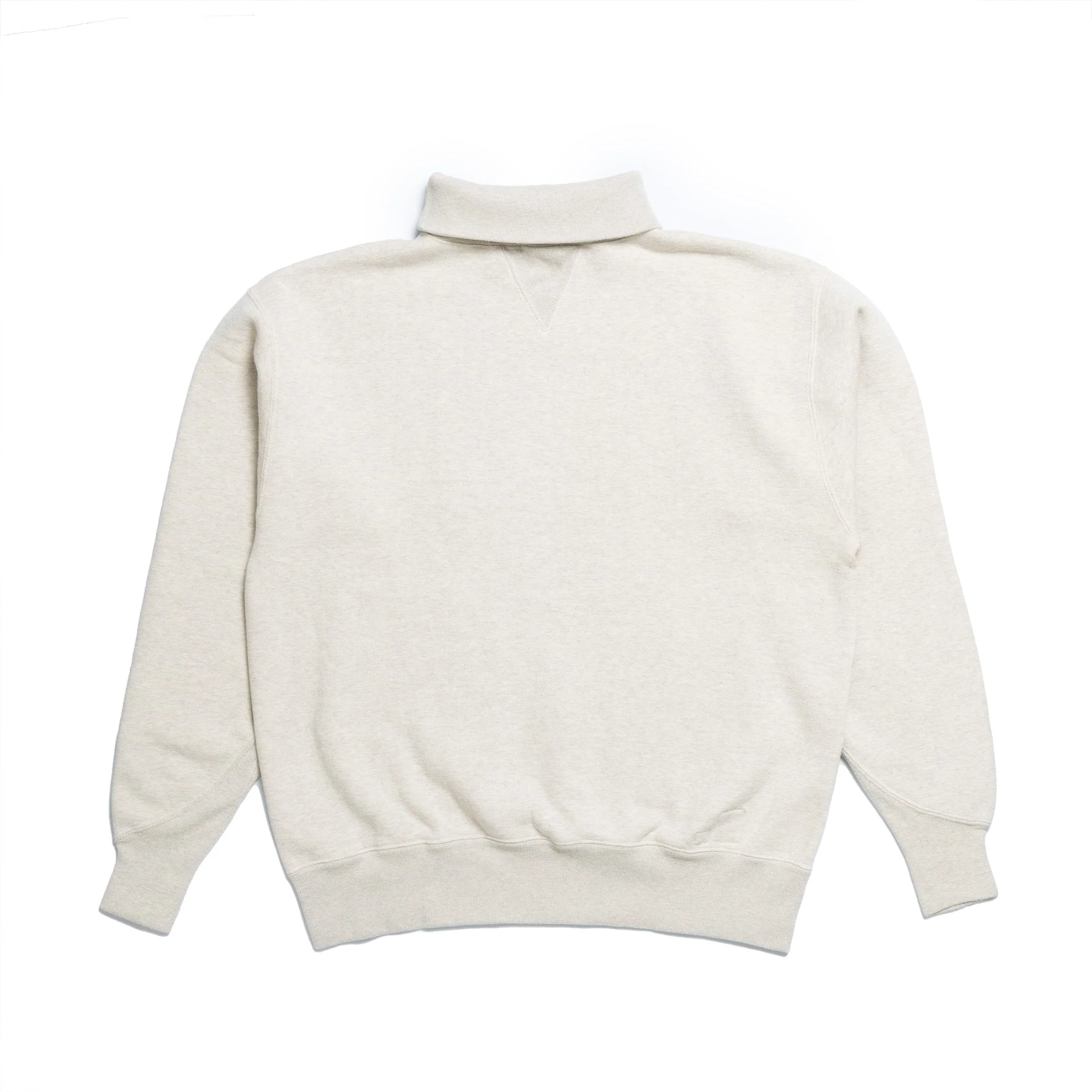 A.G. Spalding & Bros Turtle Neck Training Sweatshirt Oatmeal - Image 12