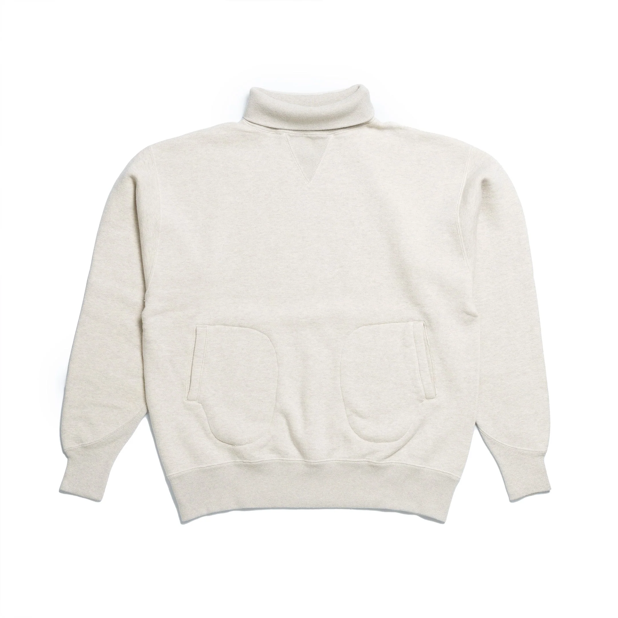 A.G. Spalding & Bros Turtle Neck Training Sweatshirt Oatmeal - Image 3