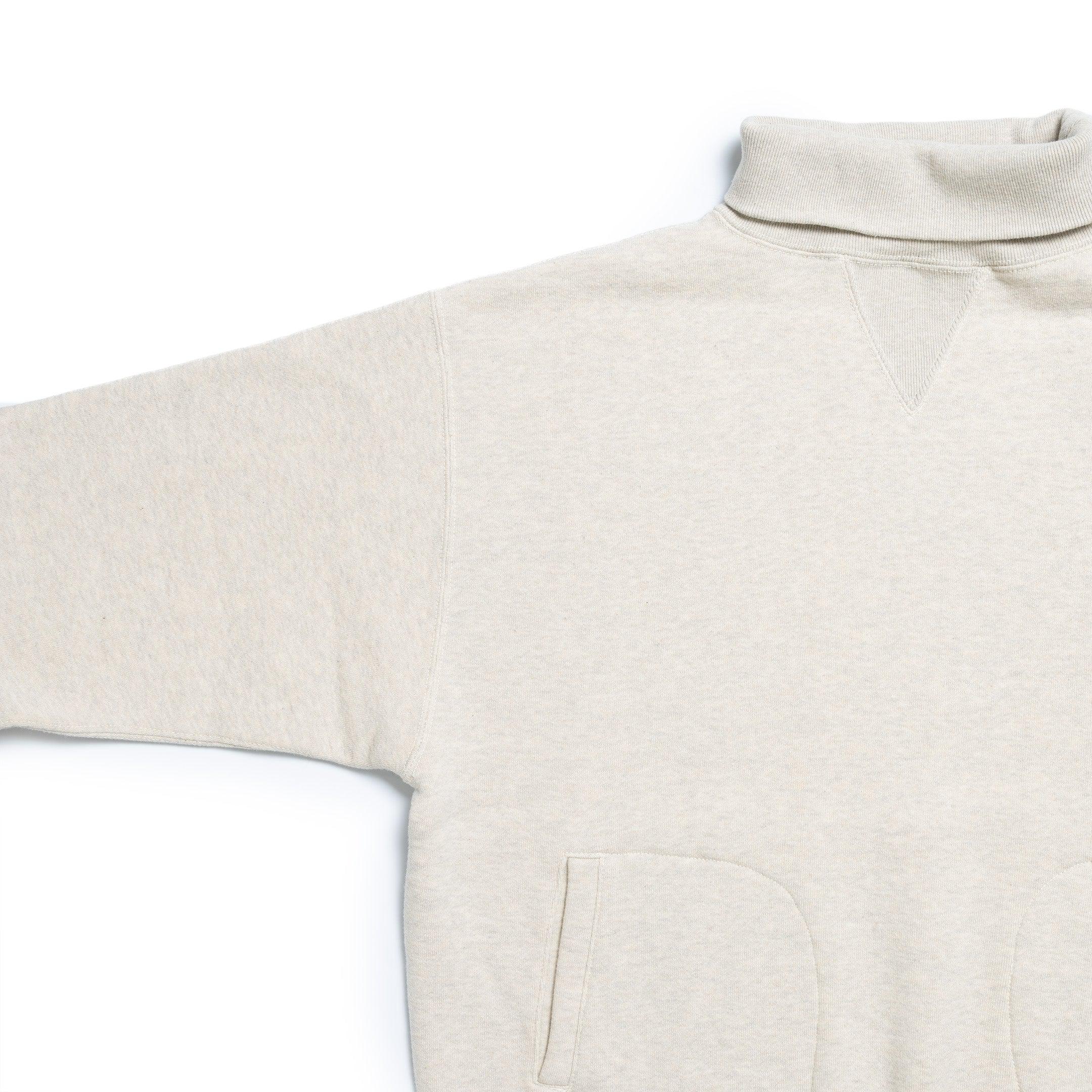 A.G. Spalding & Bros Turtle Neck Training Sweatshirt Oatmeal - Image 8