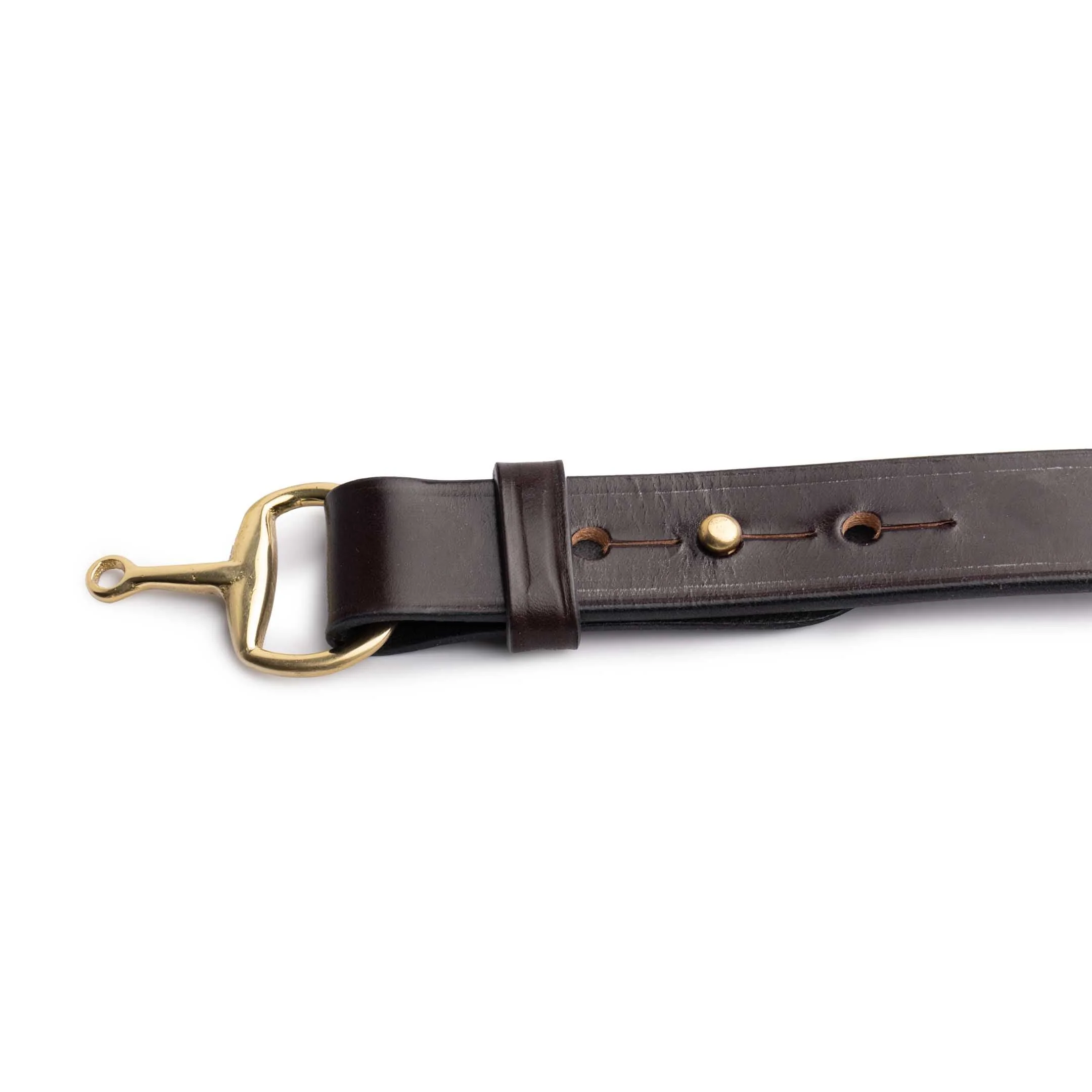 Allevol Ashton Belt Brown/Brass - Image 2