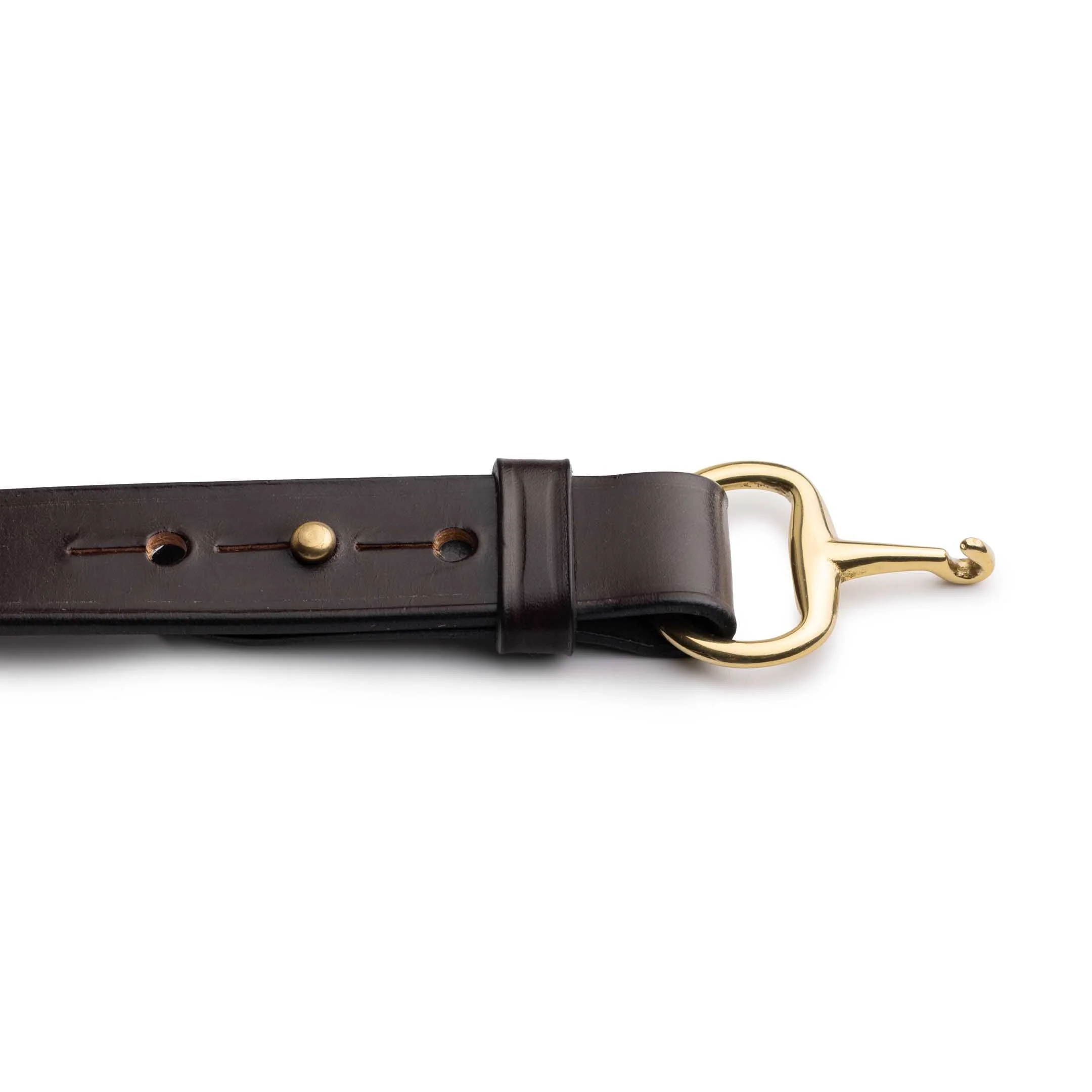 Allevol Ashton Belt Brown/Brass - Image 3