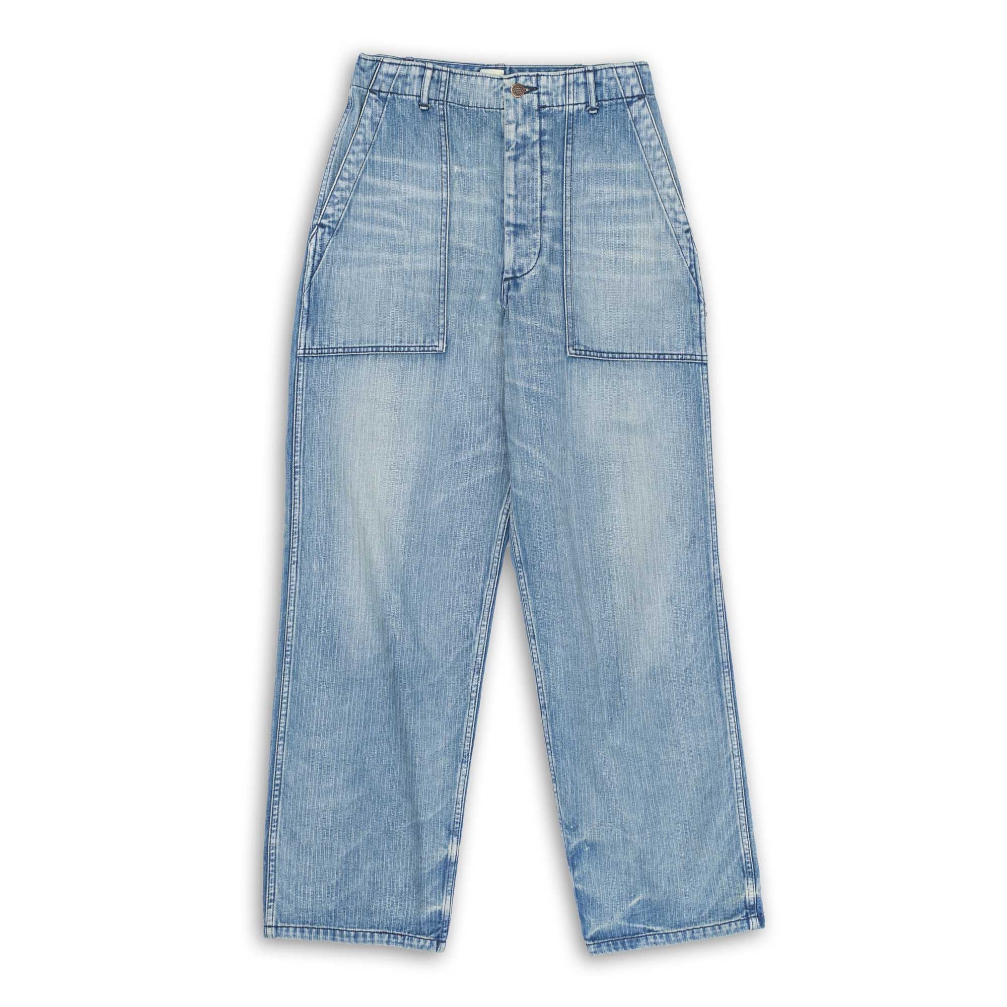 Allevol Baker Pants Indigo Used Wash