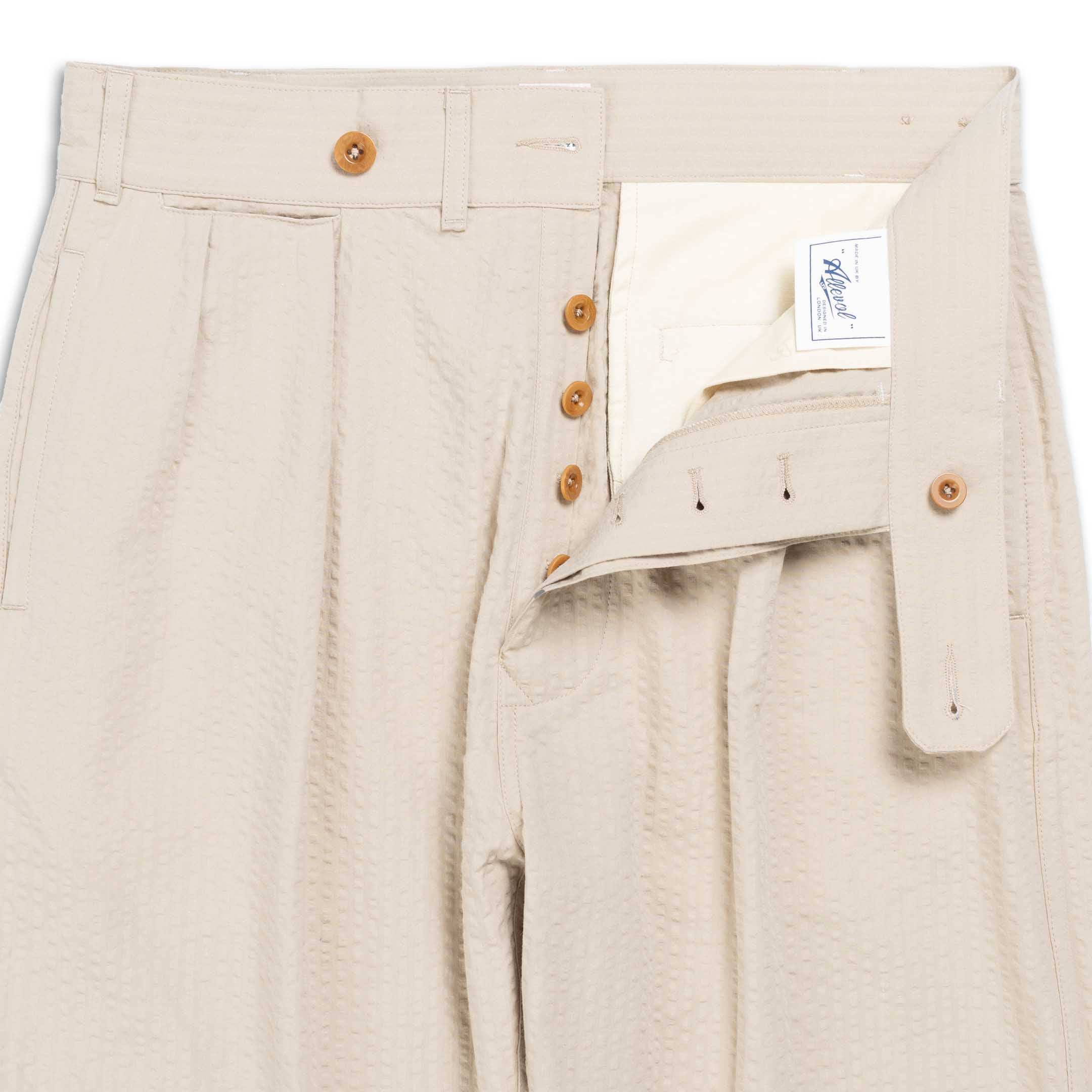 Allevol Brunel Trouser Seersucker Beige - Image 5
