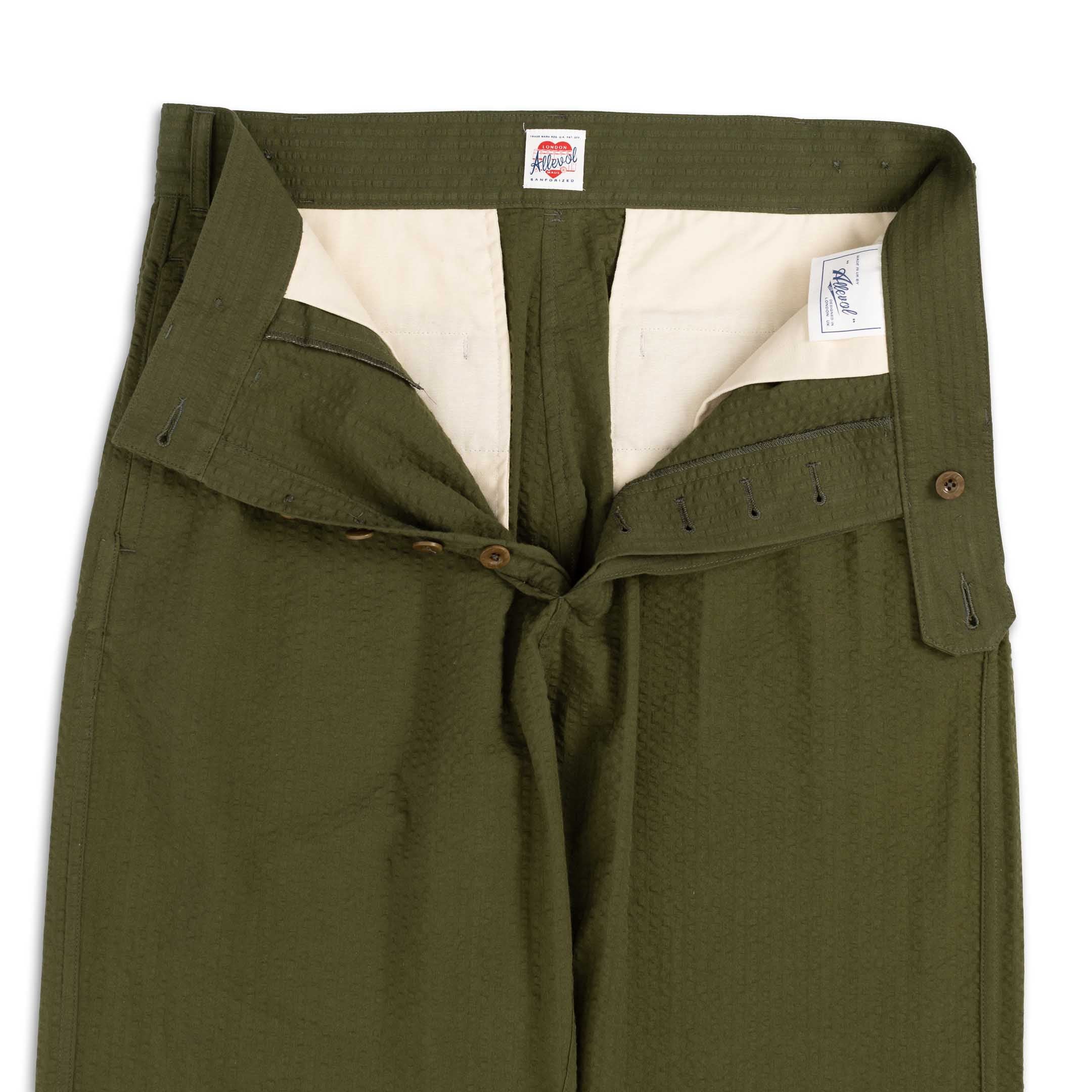 Allevol Brunel Trouser Seersucker Green - Image 5