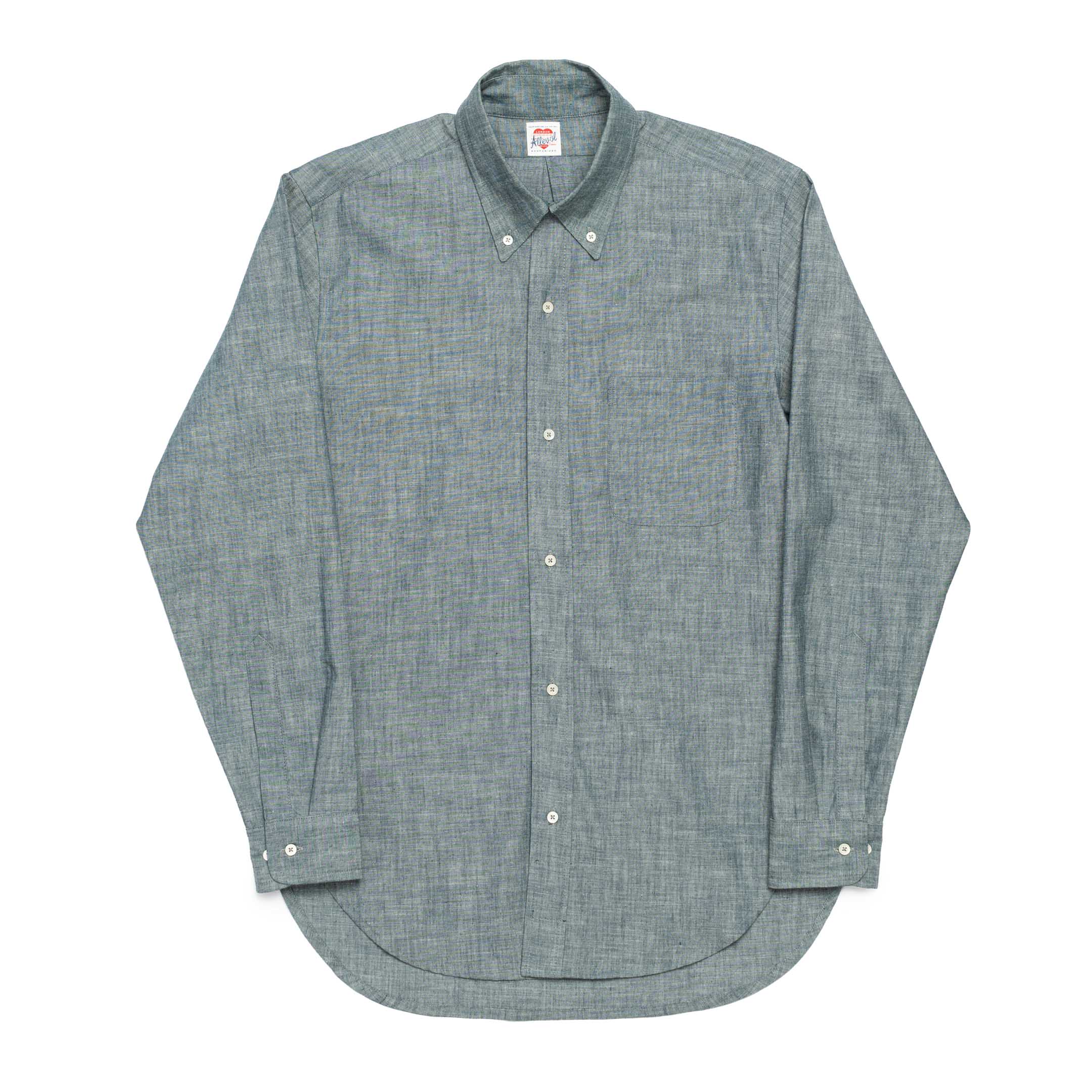 Allevol Chambray Work Shirt Blue