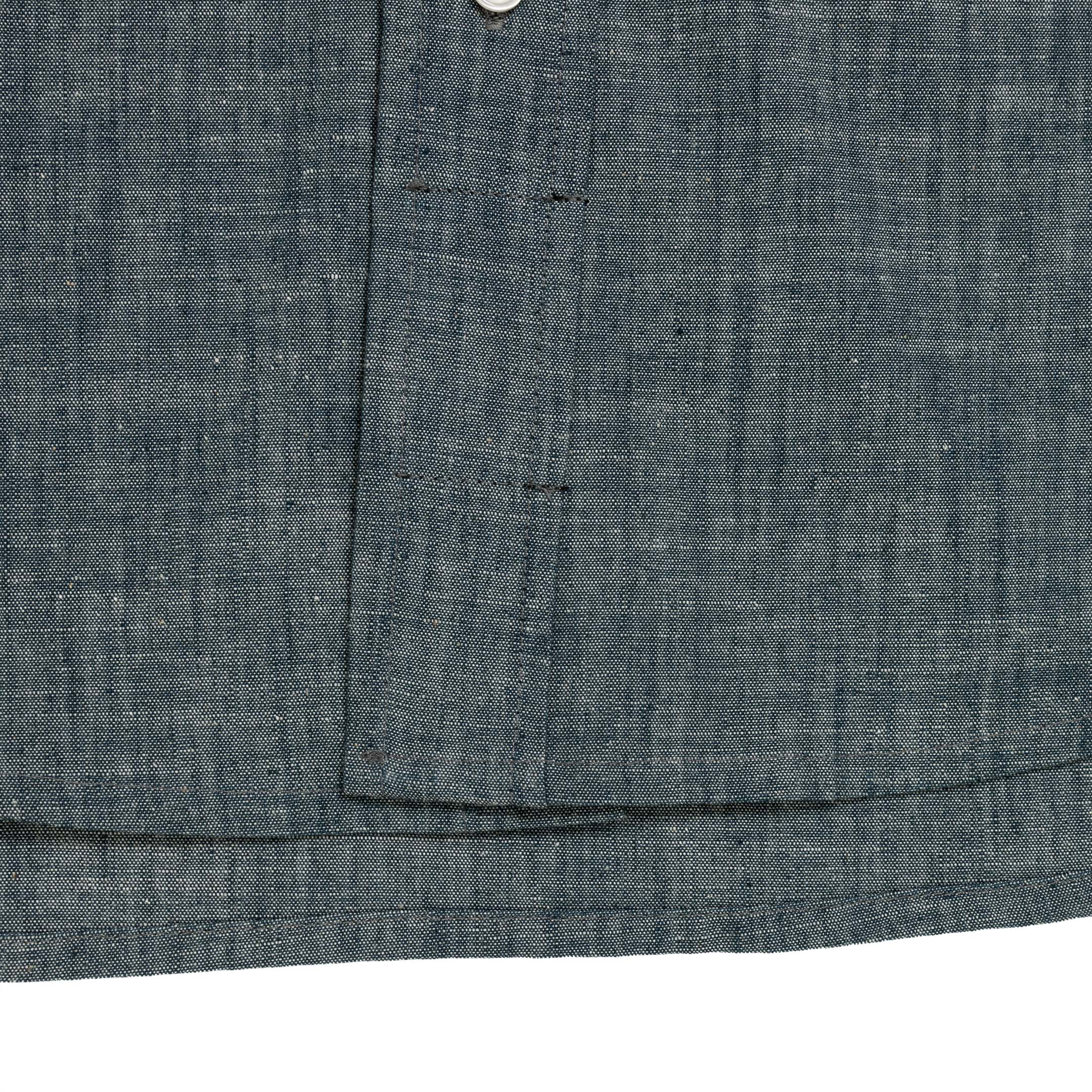Allevol Chambray Work Shirt Blue - Image 6