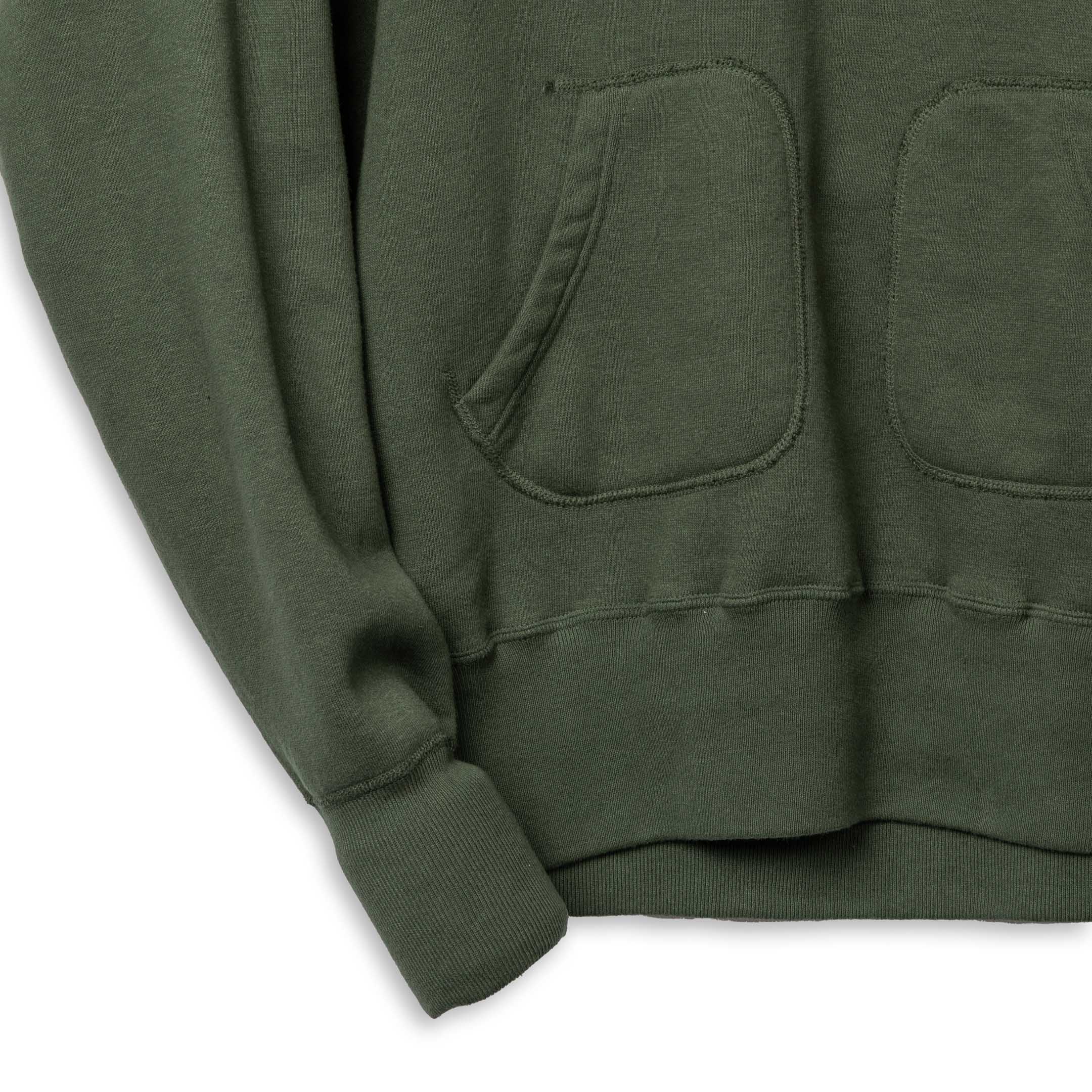 Allevol Easy 'Afterhood' Hooded Sweatshirt Green - Image 3