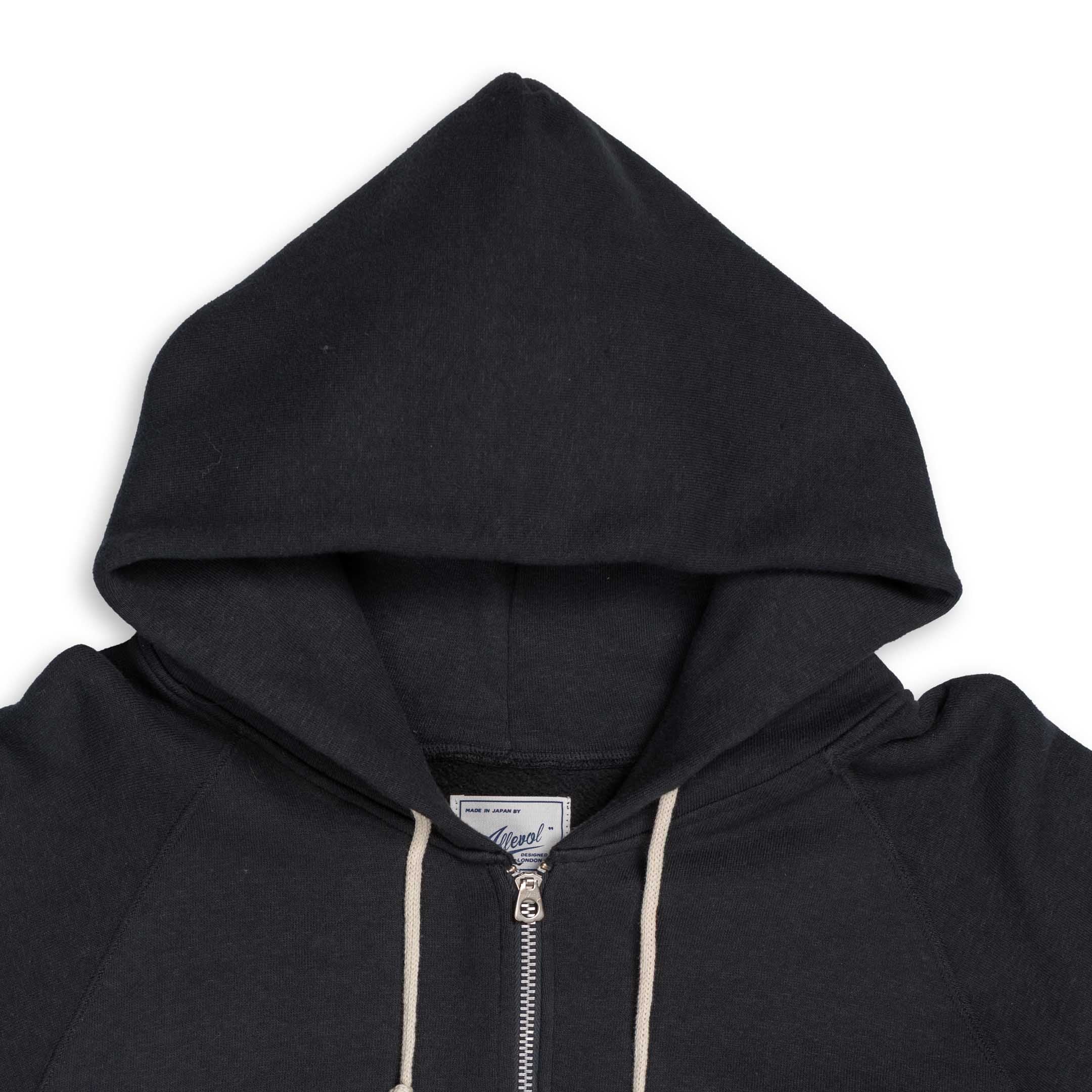 Allevol Easy 'Full Zip' Hooded Sweatshirt Black - Image 2