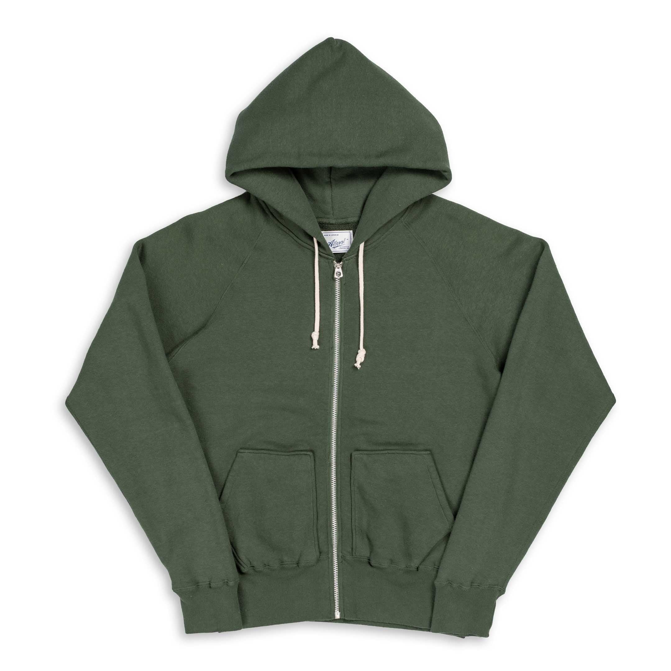 Allevol Easy 'Full Zip' Hooded Sweatshirt Green