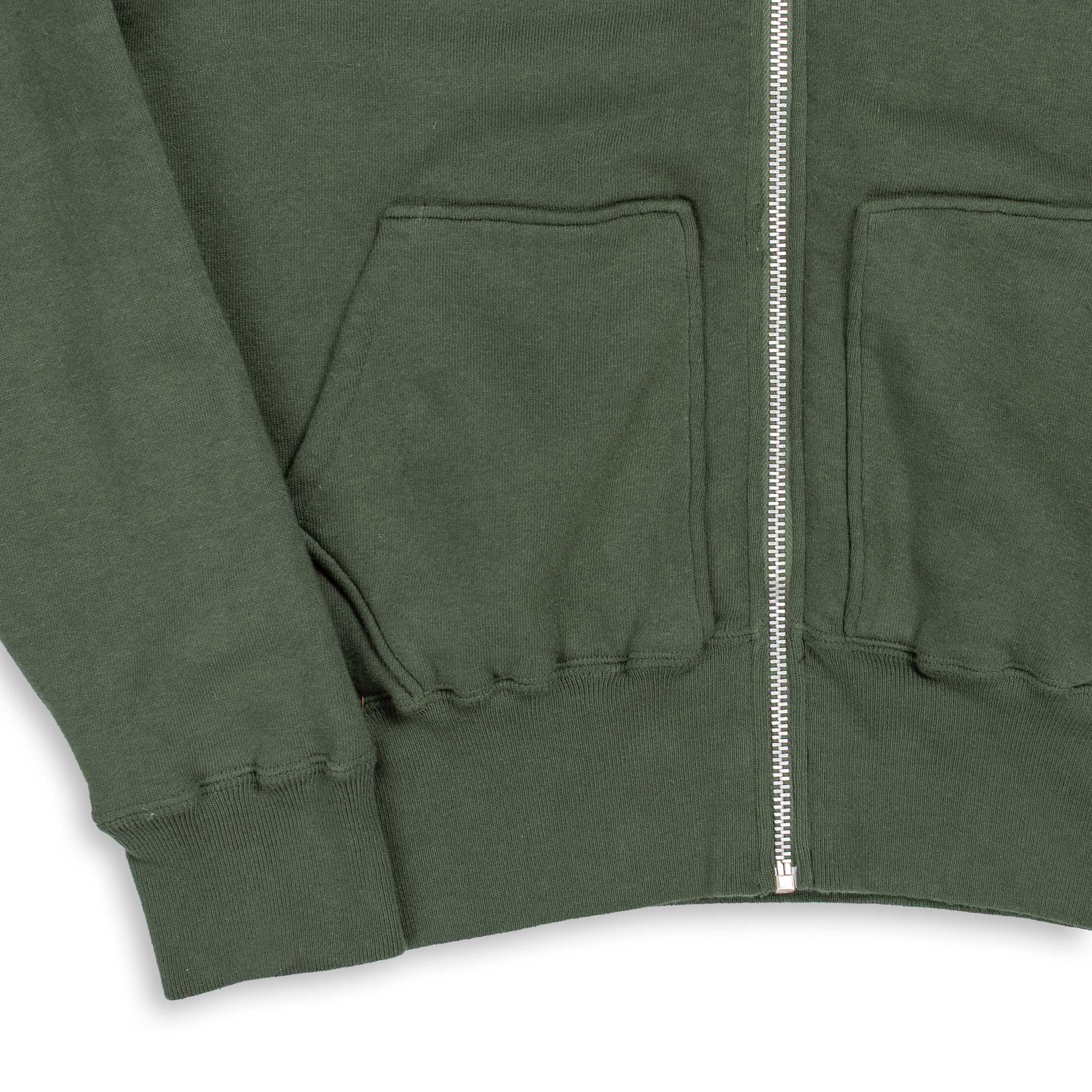 Allevol Easy 'Full Zip' Hooded Sweatshirt Green - Image 3