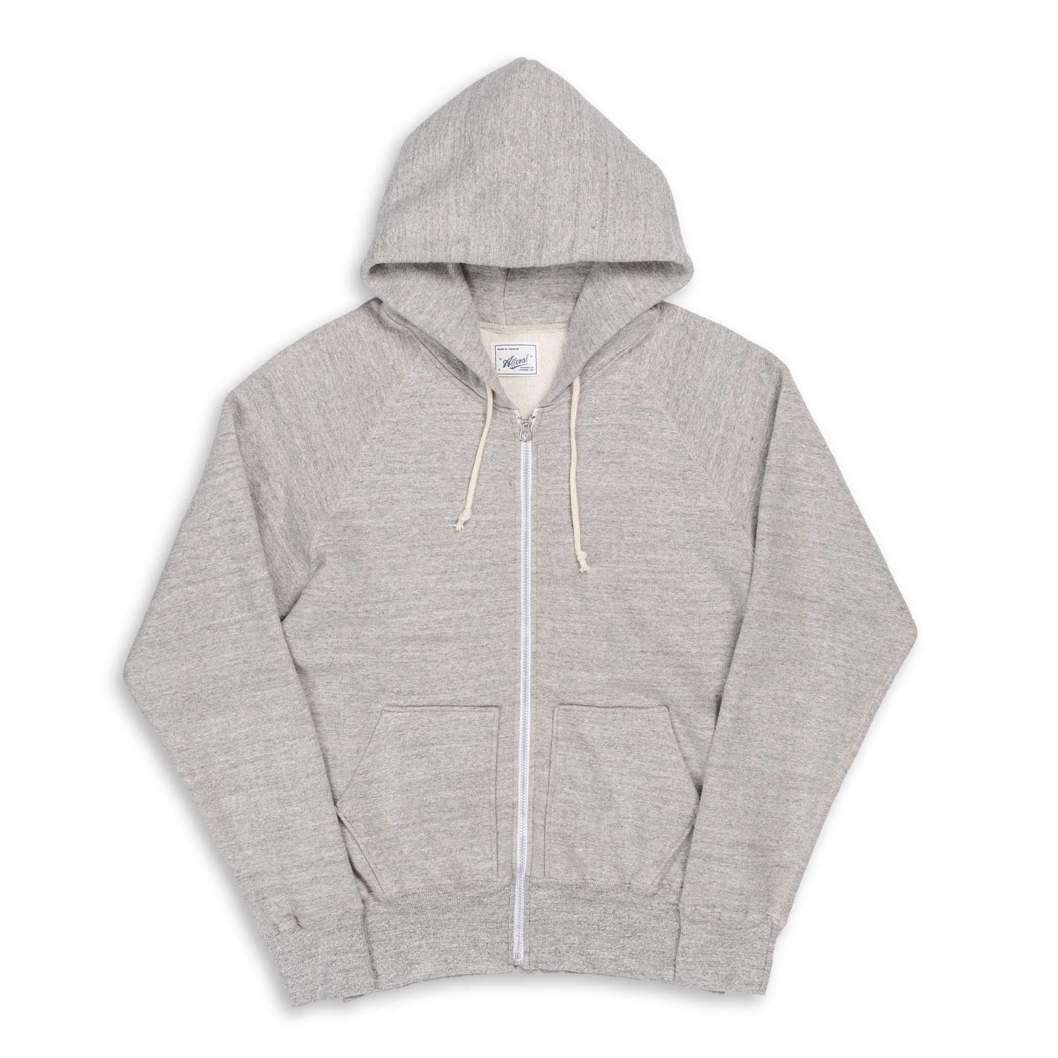 Allevol Easy 'Full Zip' Hooded Sweatshirt Light Grey