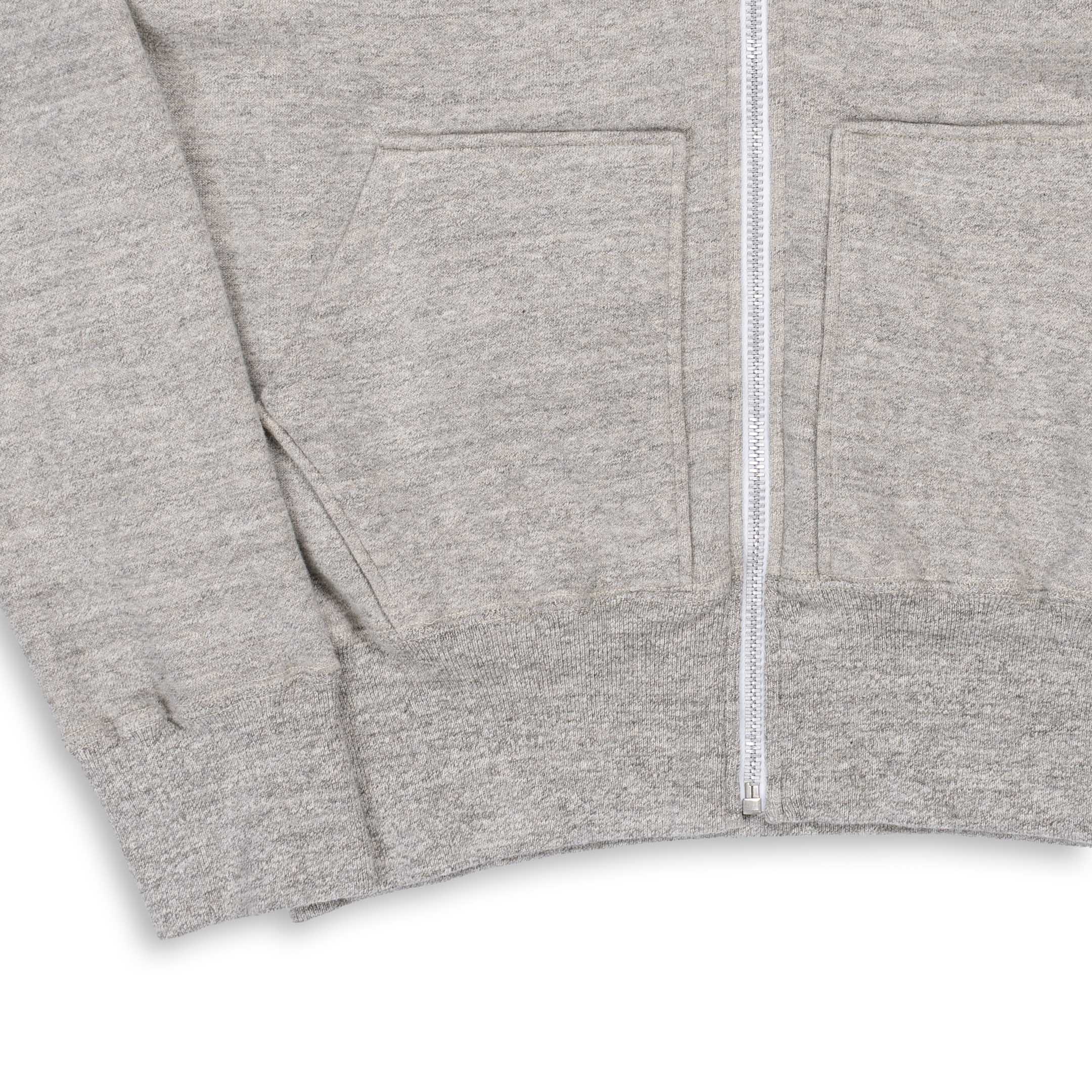 Allevol Easy 'Full Zip' Hooded Sweatshirt Light Grey - Image 3