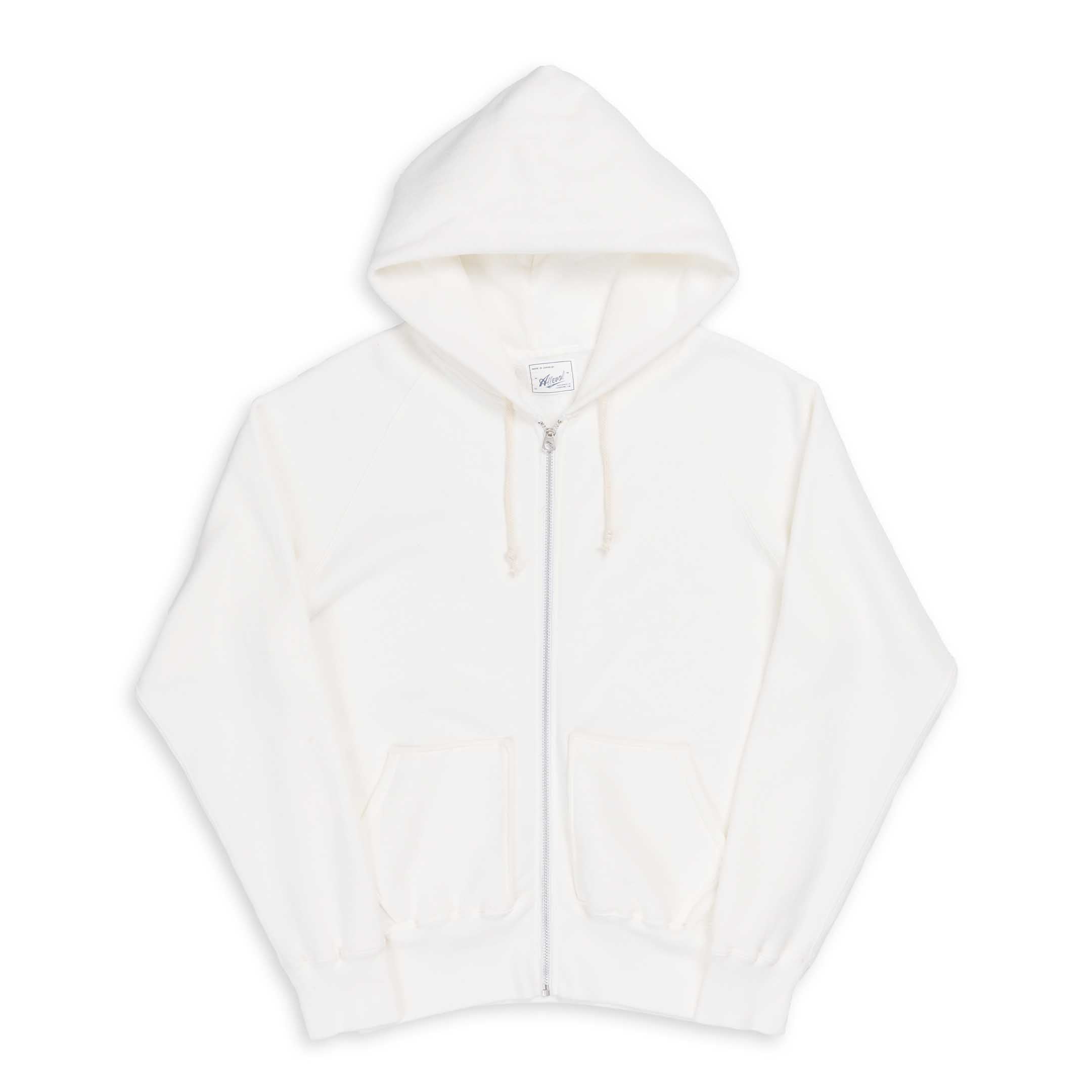 Allevol Easy 'Full Zip' Hooded Sweatshirt White