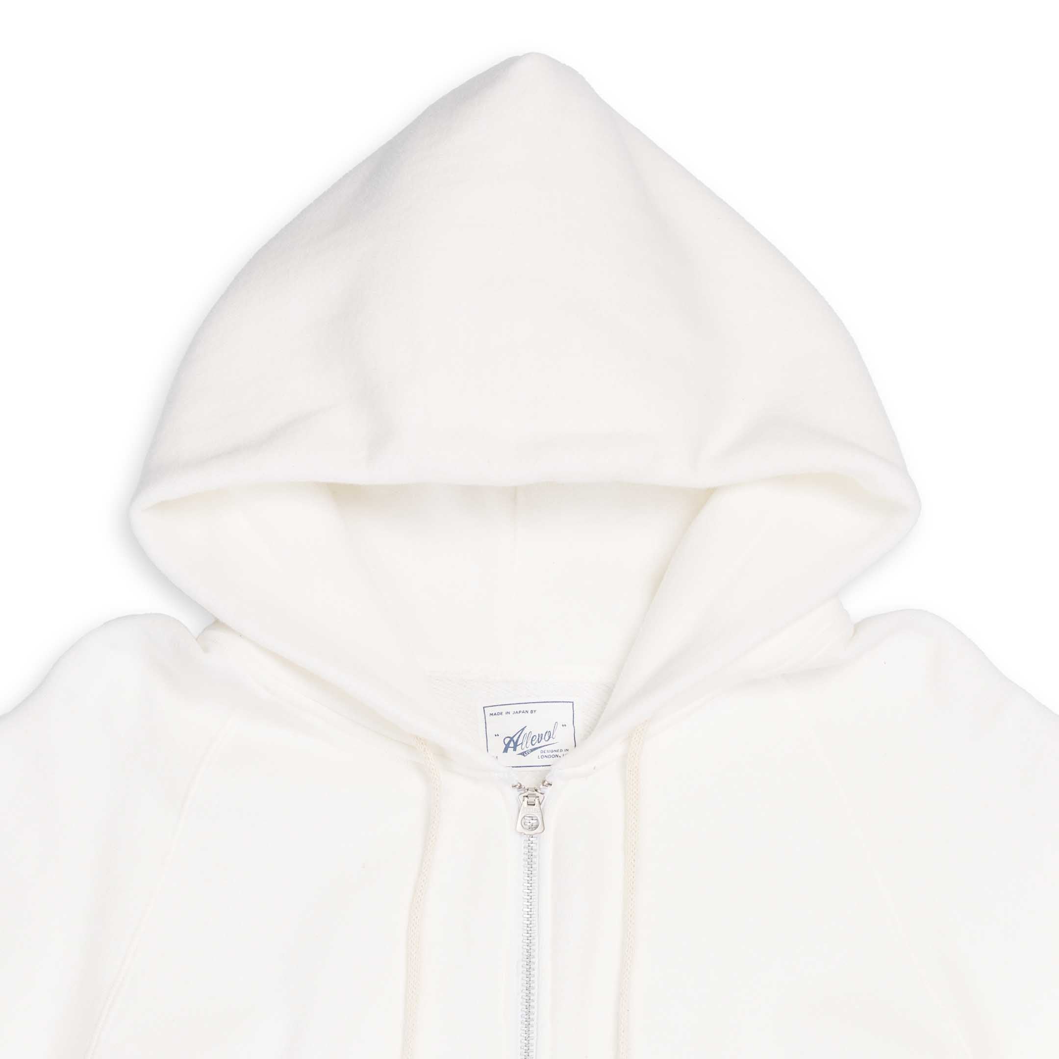 Allevol Easy 'Full Zip' Hooded Sweatshirt White - Image 2