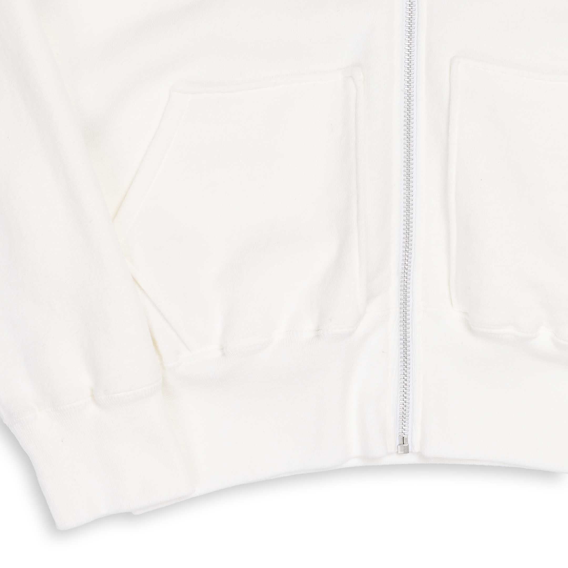 Allevol Easy 'Full Zip' Hooded Sweatshirt White - Image 3