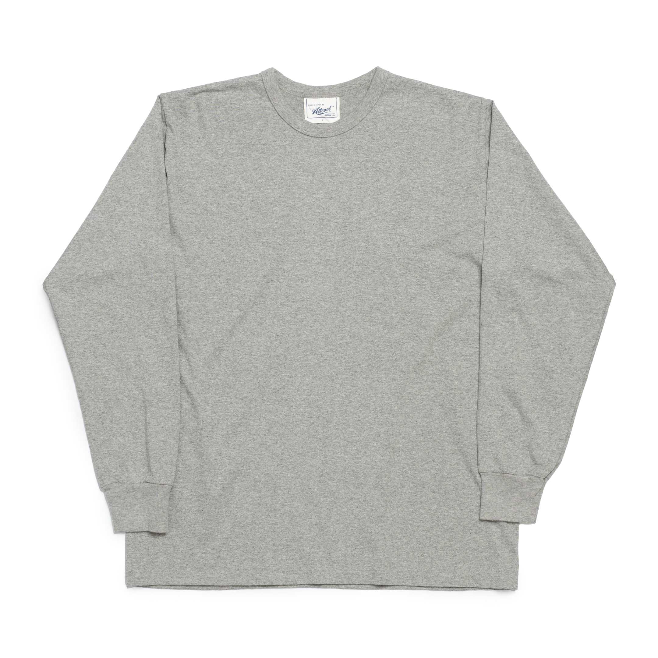 Allevol Heavy Duty Crew Neck L/S T-Shirt Grey