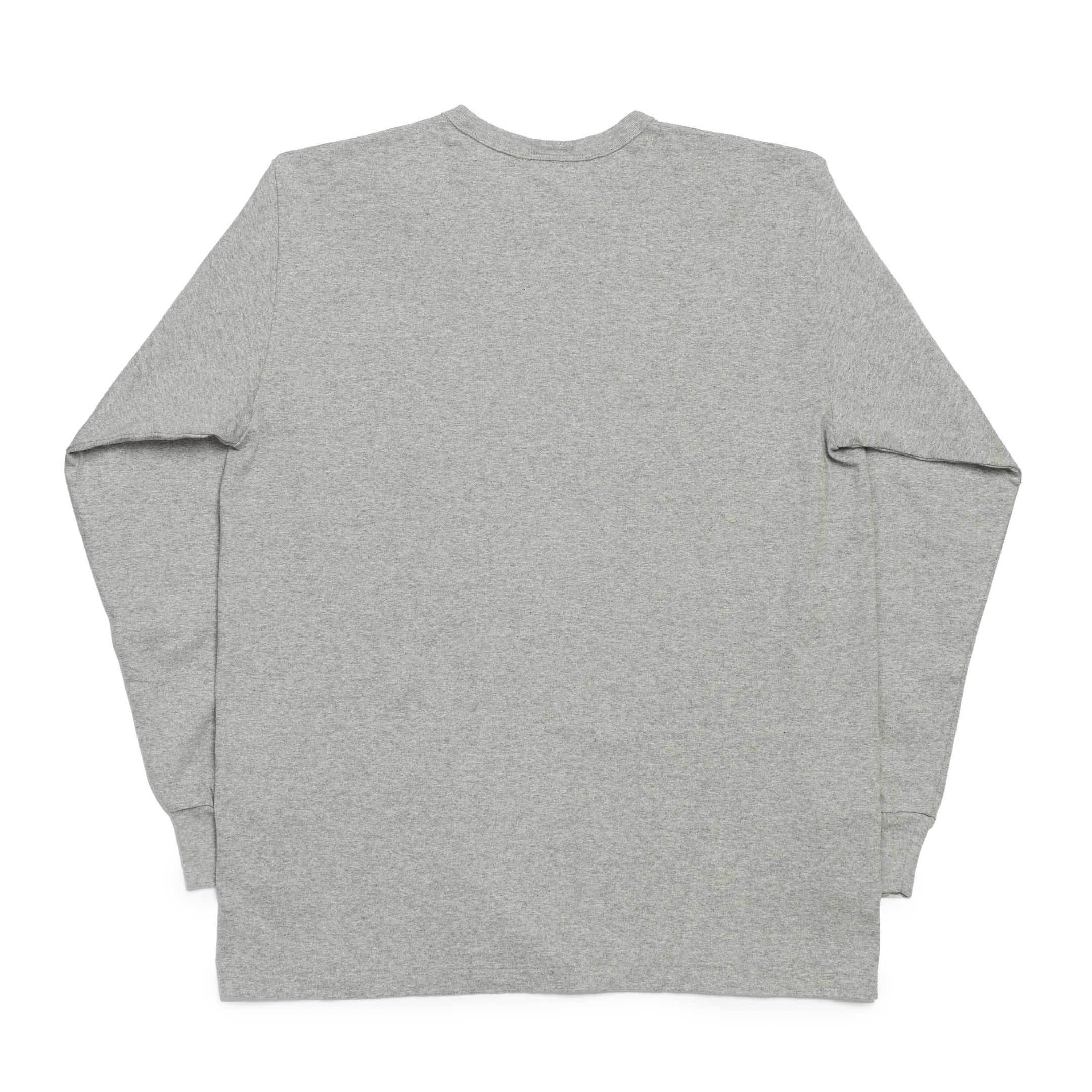 Allevol Heavy Duty Crew Neck L/S T-Shirt Grey - Image 2