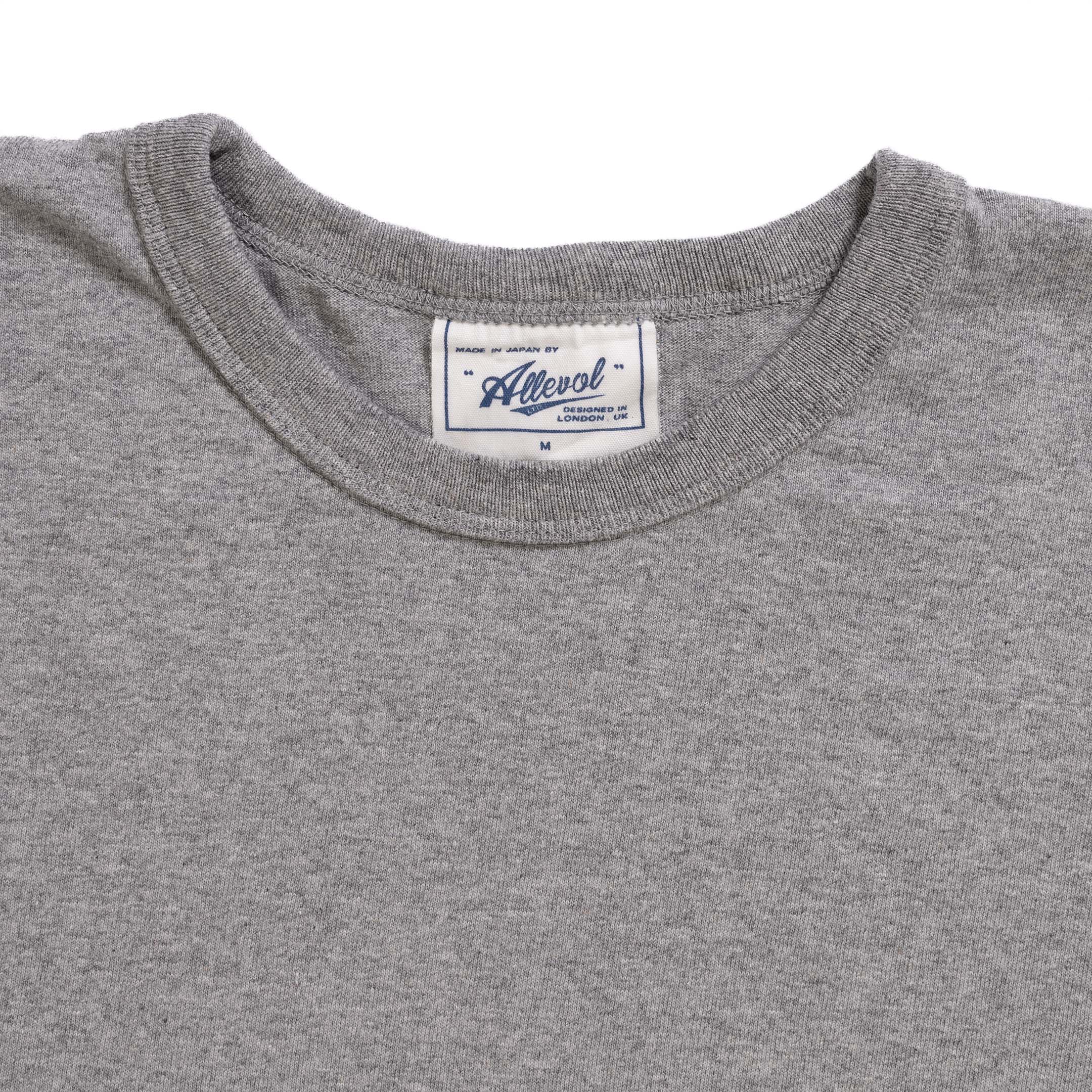 Allevol Heavy Duty Crew Neck L/S T-Shirt Grey - Image 3