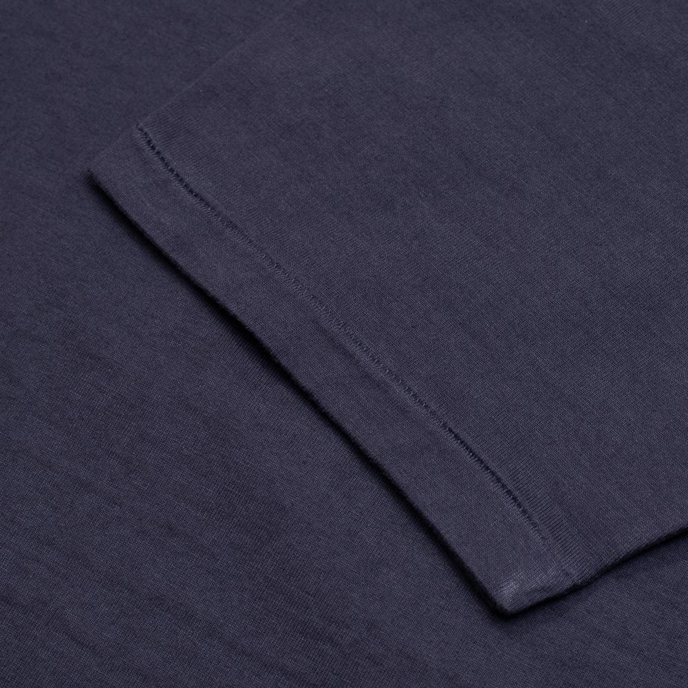 Allevol Heavy Duty Crew Neck Square Pocket T-shirt Navy - Image 5