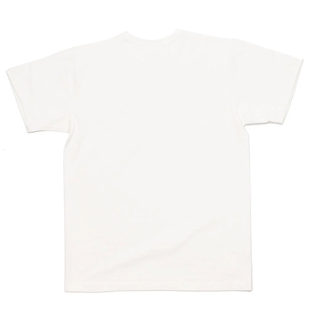 Allevol Heavy Duty Crew Neck Square Pocket T-shirt White - Image 5