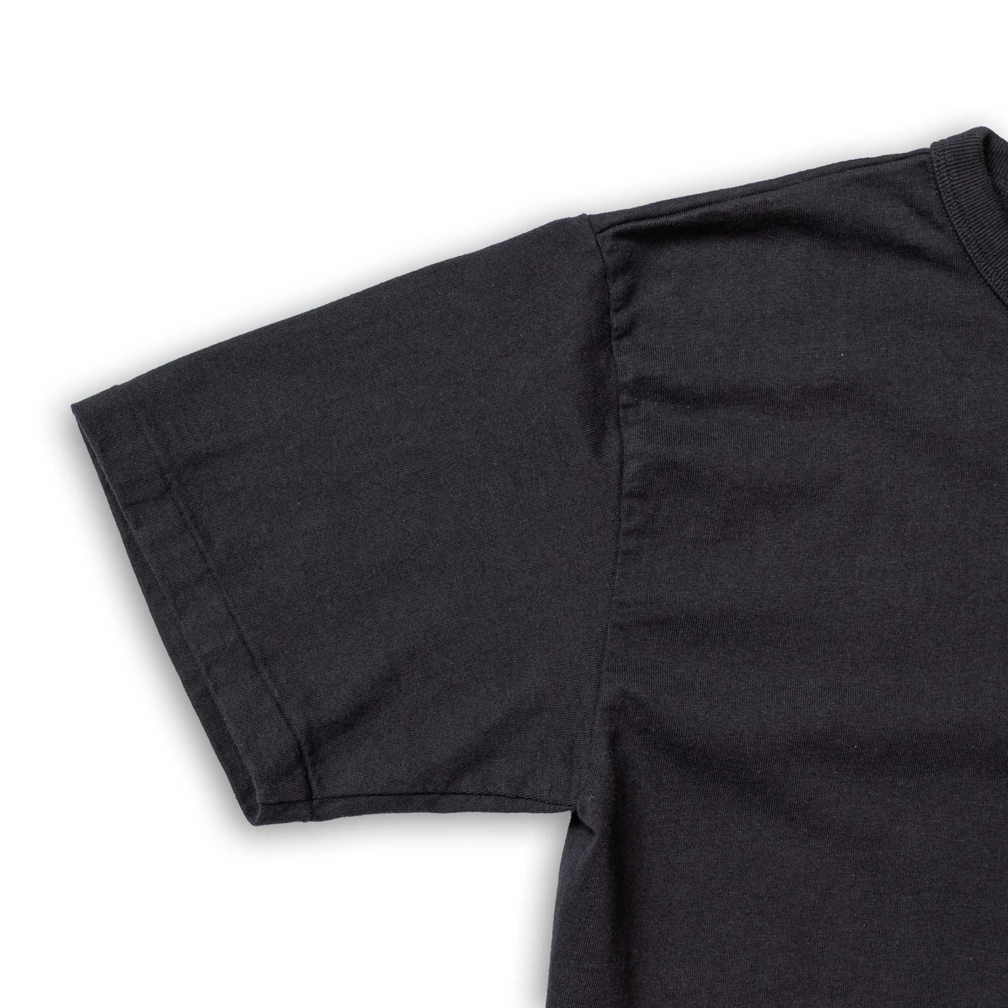 Allevol Heavy Duty Crew Neck T-shirt Cropped Black - Image 3