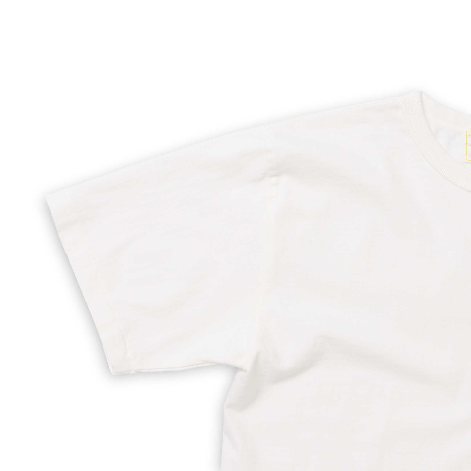 Allevol Heavy Duty Crew Neck T-shirt Cropped White - Image 3
