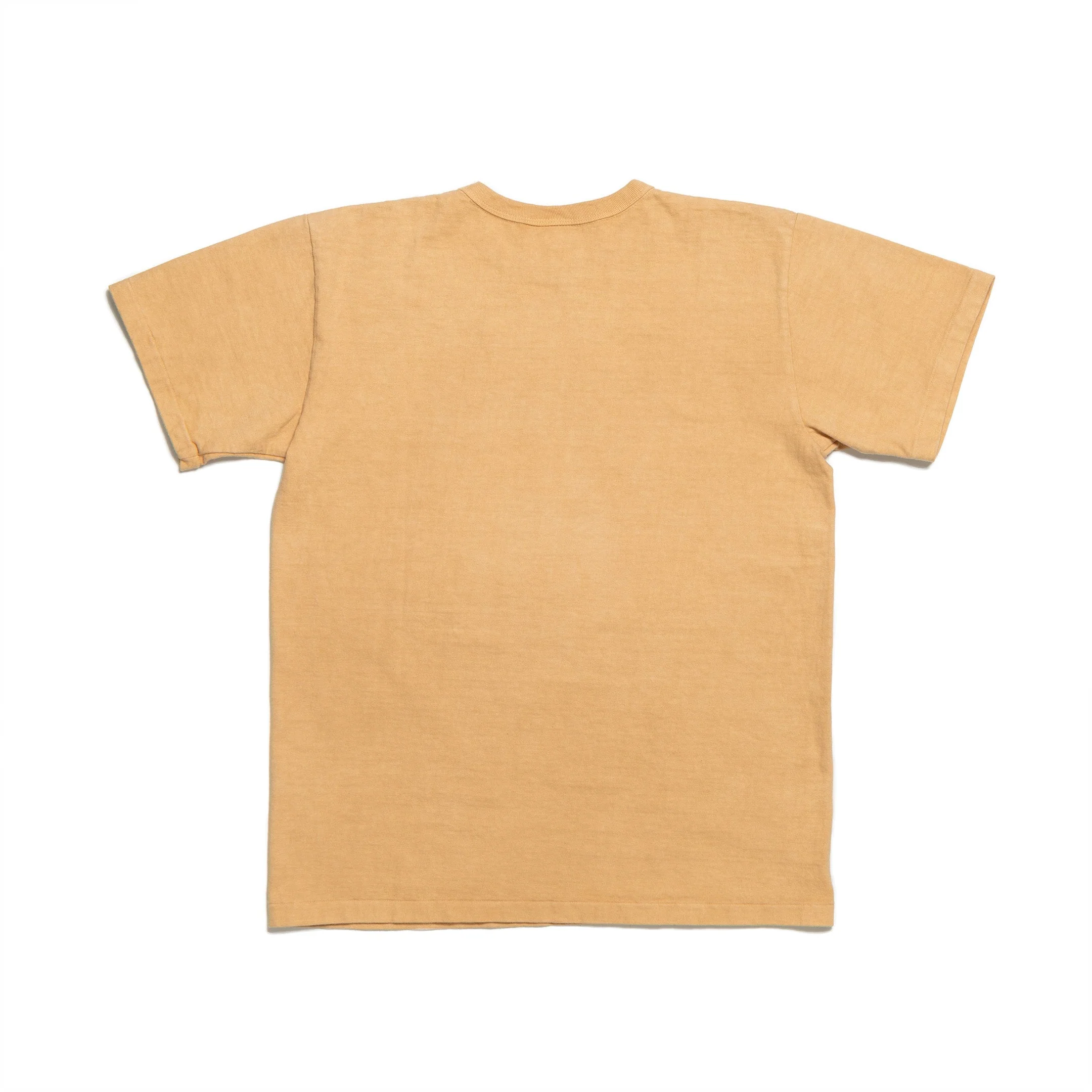 Allevol Heavy Duty Crew Neck T-shirt Hand Dyed Orange - Image 2