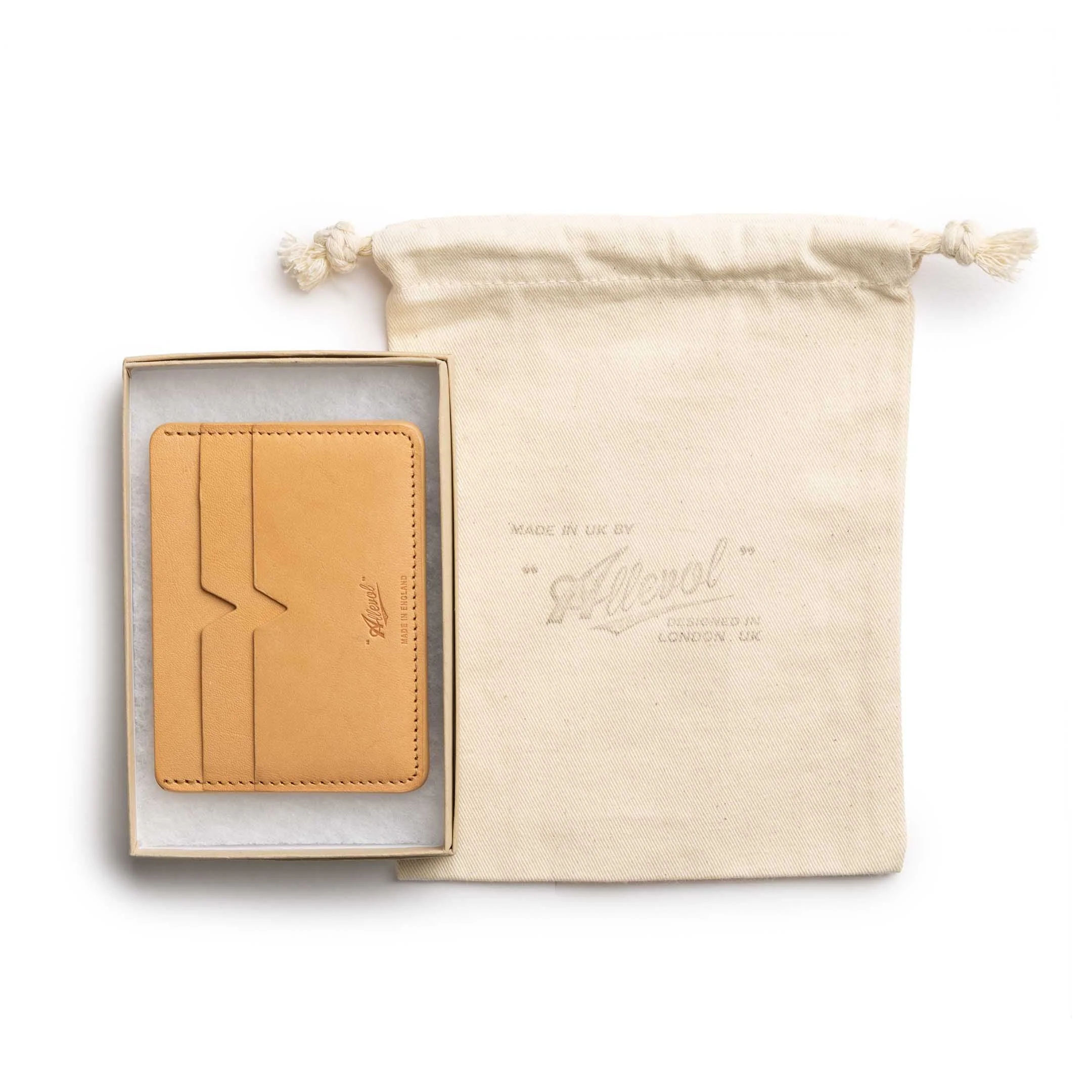 Allevol Leather Card Holder Natural - Image 3