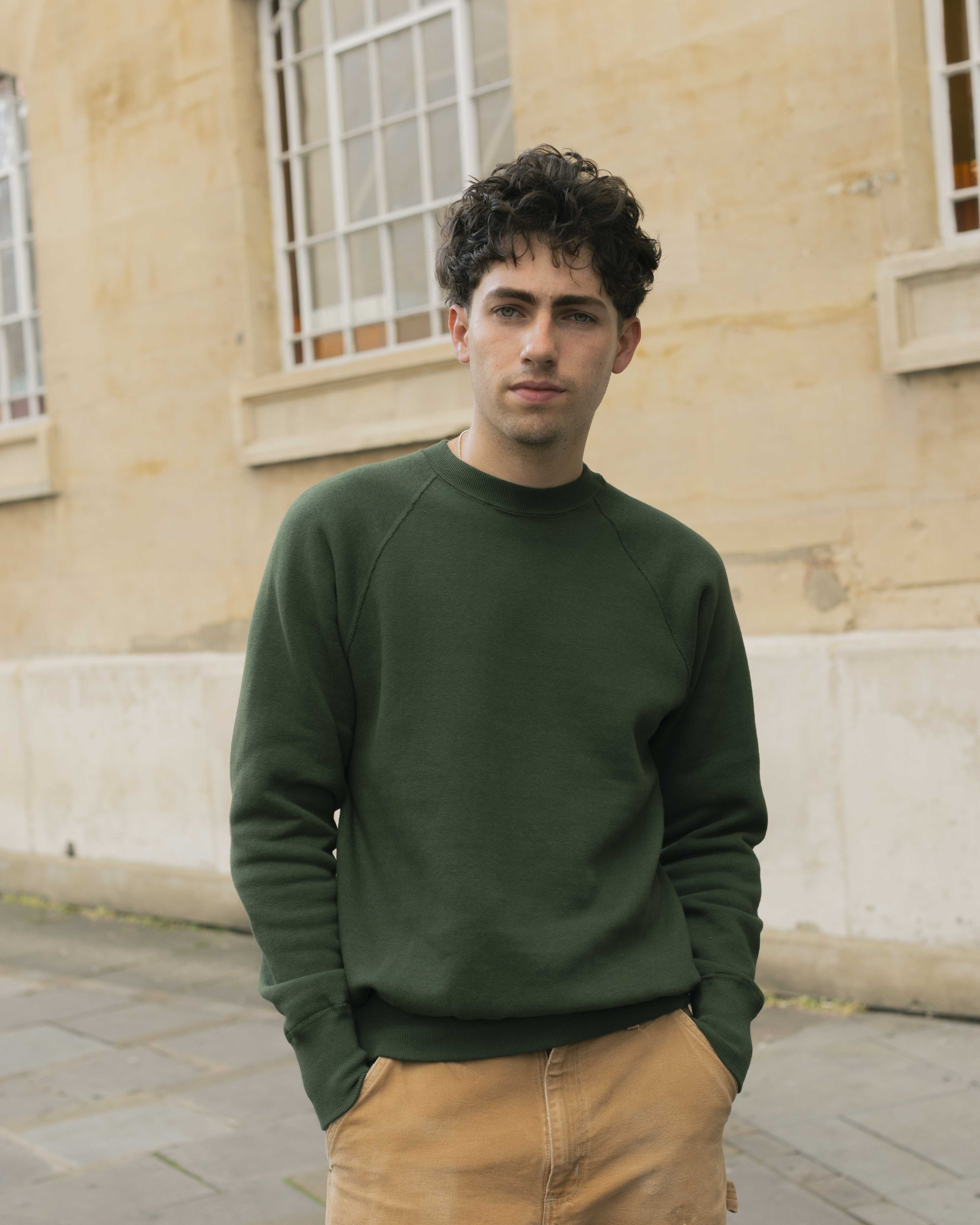 Allevol Loopwheel Easy Sweatshirt Green - Image 5