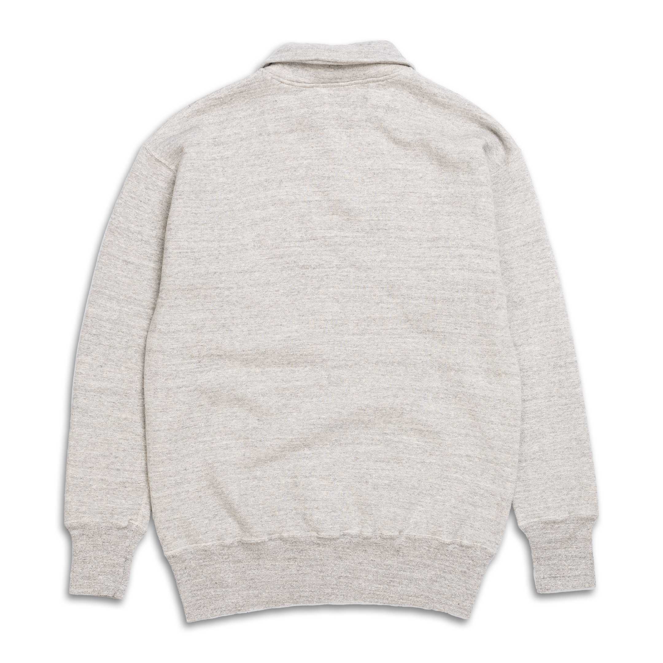 Allevol Loopwheel Quarter Zip Sweatshirt Grey - Image 2
