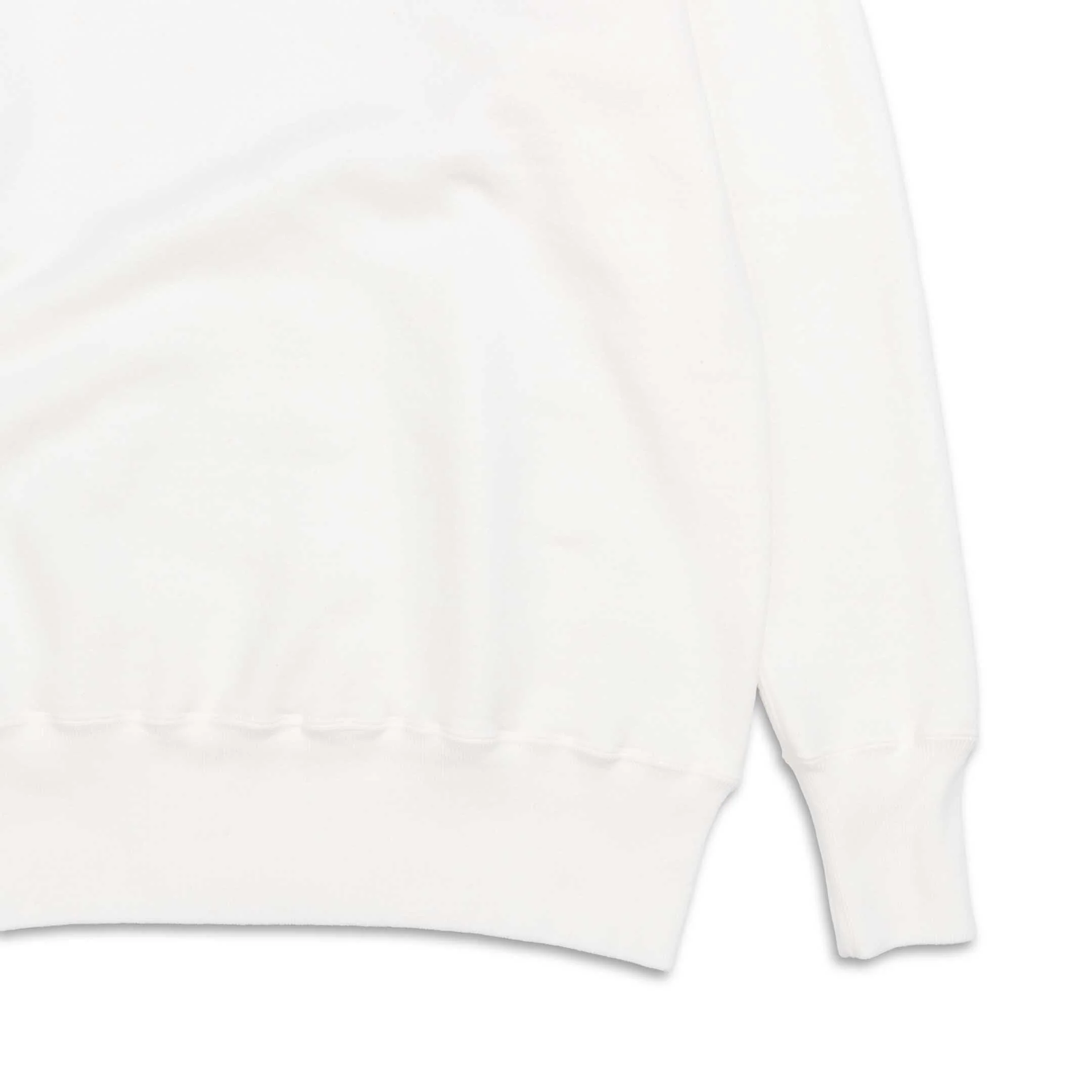 Allevol Loopwheel Quarter Zip Sweatshirt White - Image 4
