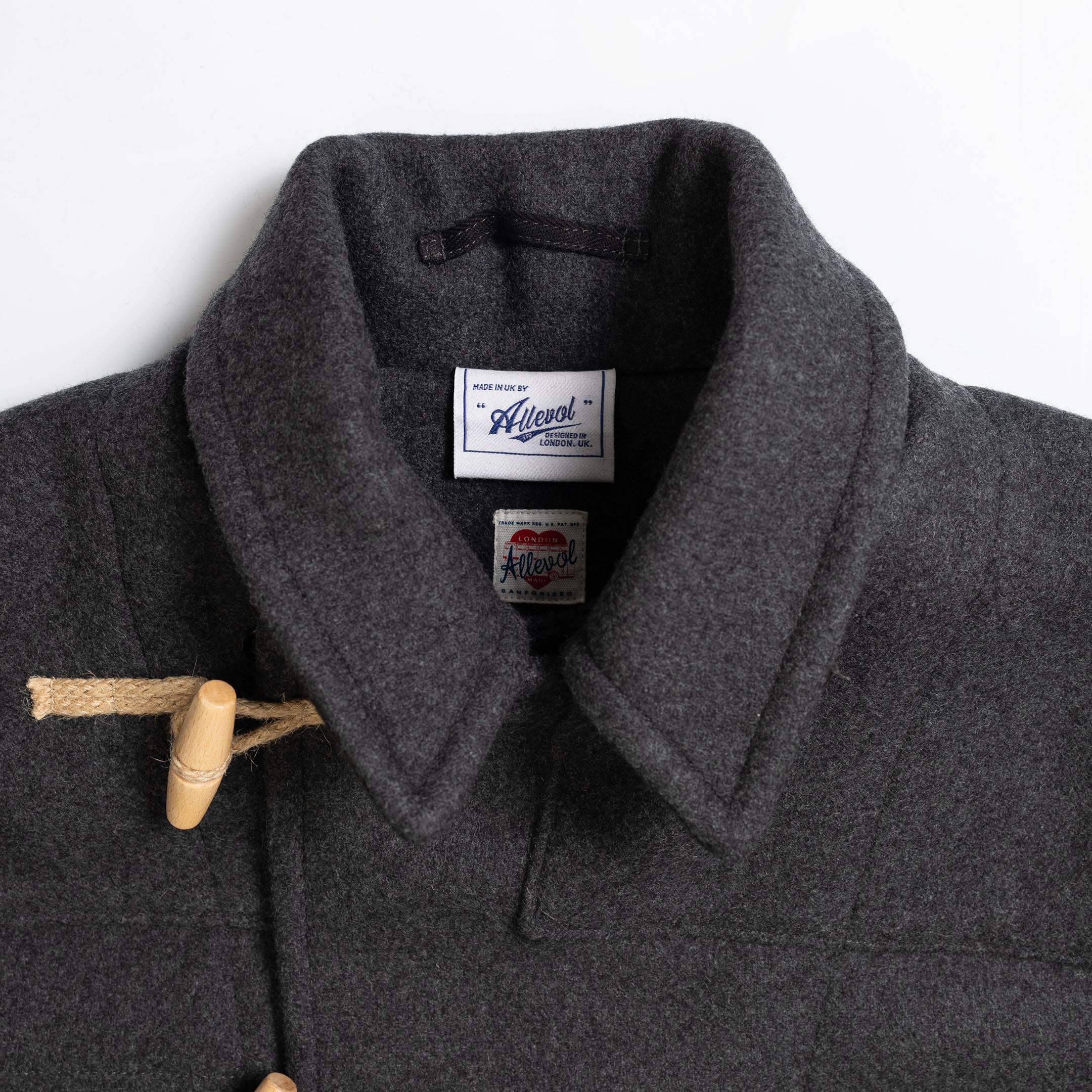 Allevol 'Pat' Duffle Coat Grey - Image 4
