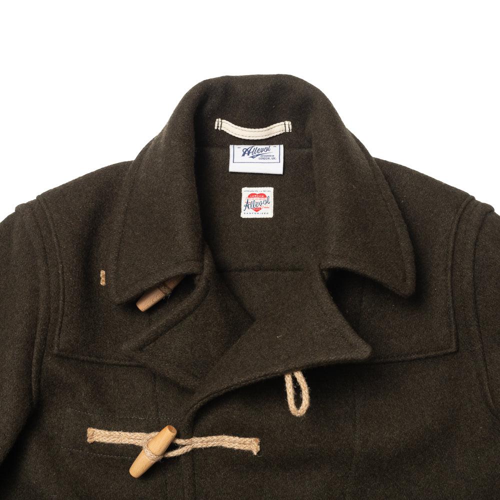 Allevol 'Pat' Duffle Coat Olive - Image 3