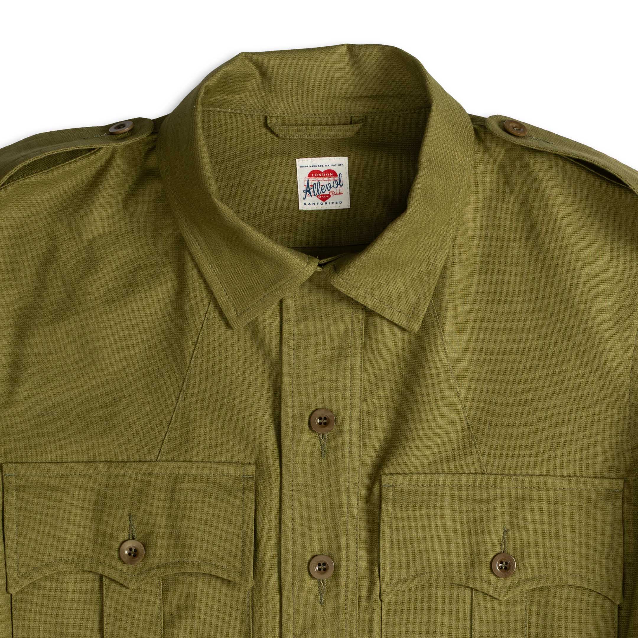 Allevol Safari Jacket British Army Green - Image 3