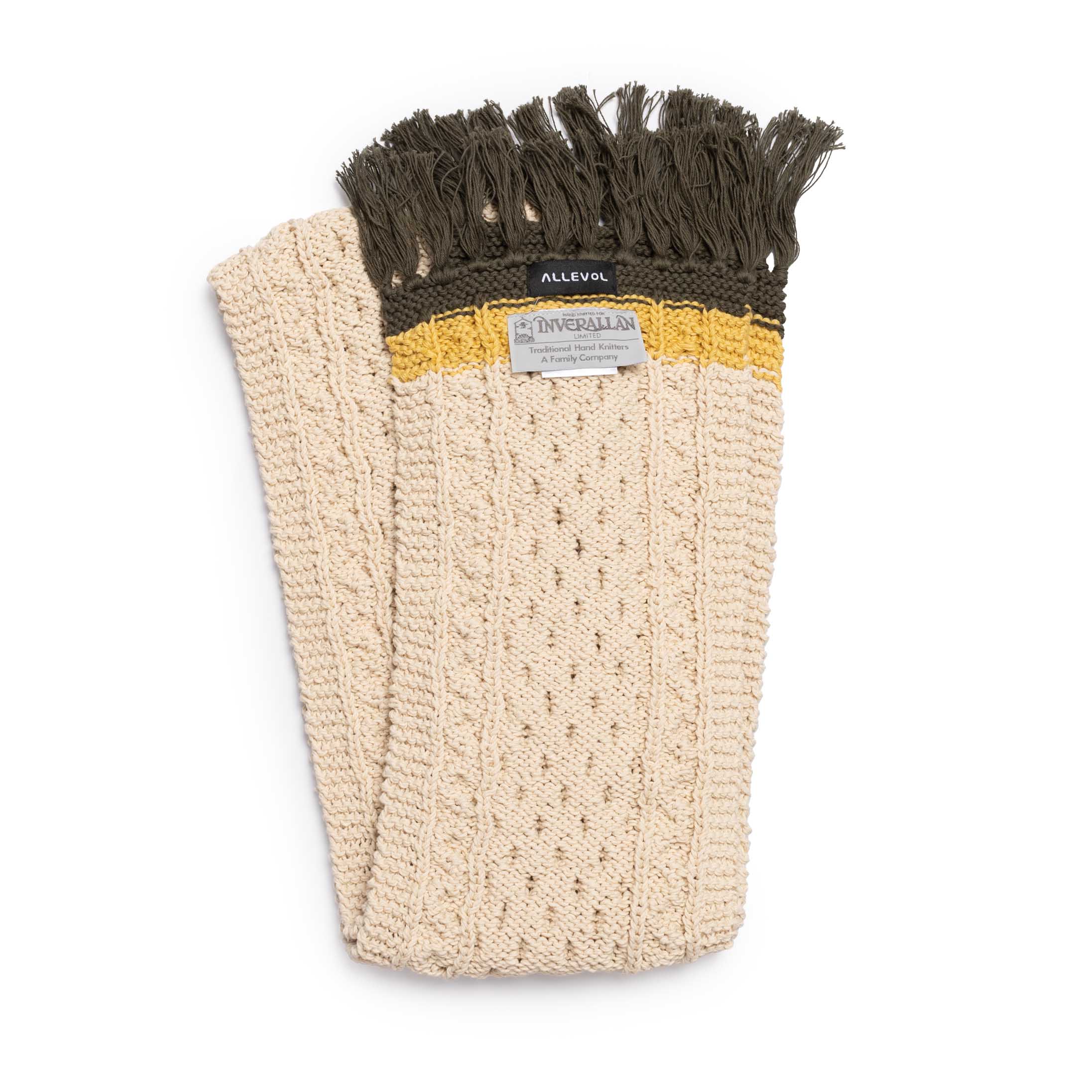 Allevol x Inverallan 12A Aran Scarf Ecru