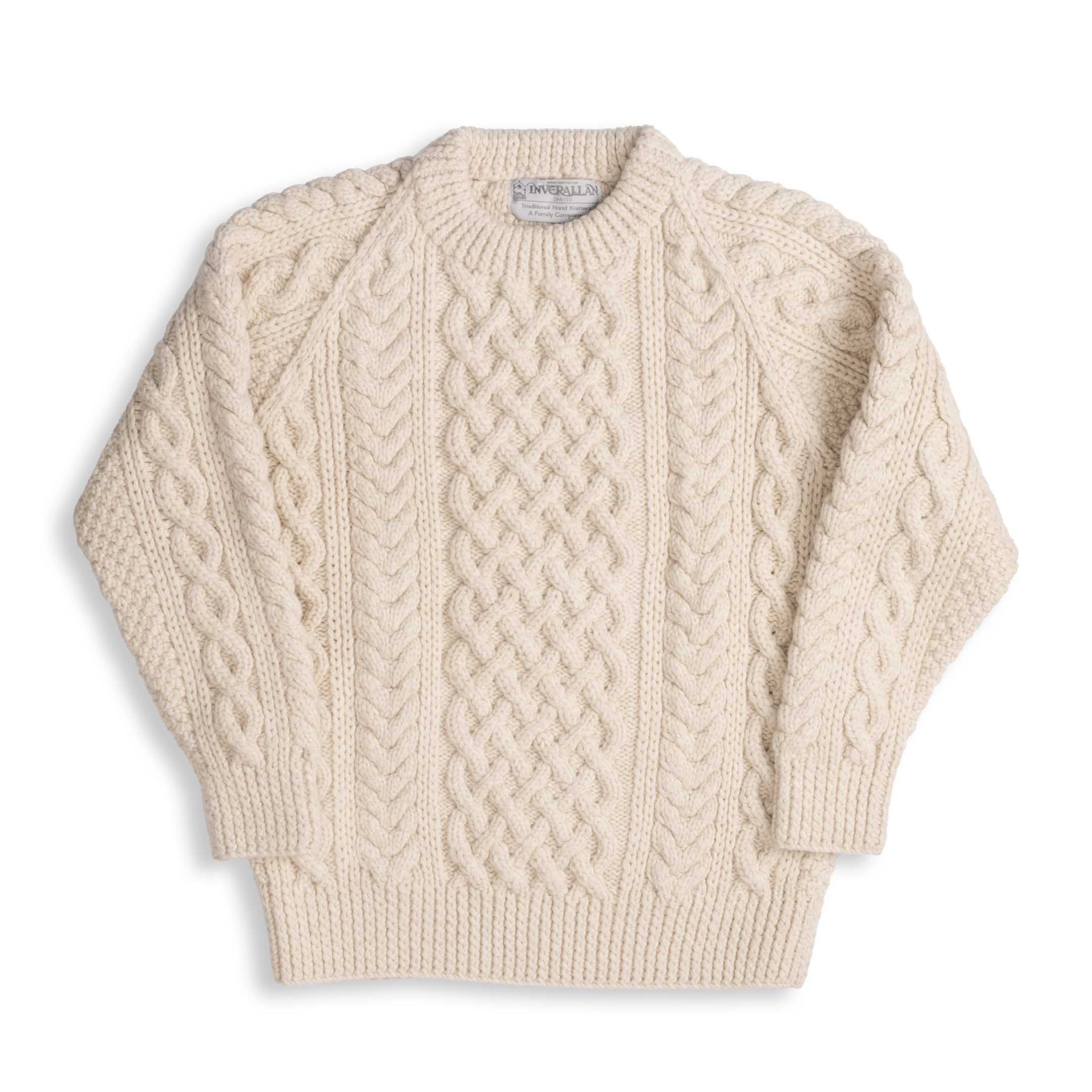 Allevol x Inverallan 1A Country Meetings Crew Neck Sweater Merino Lambswool Linen 280