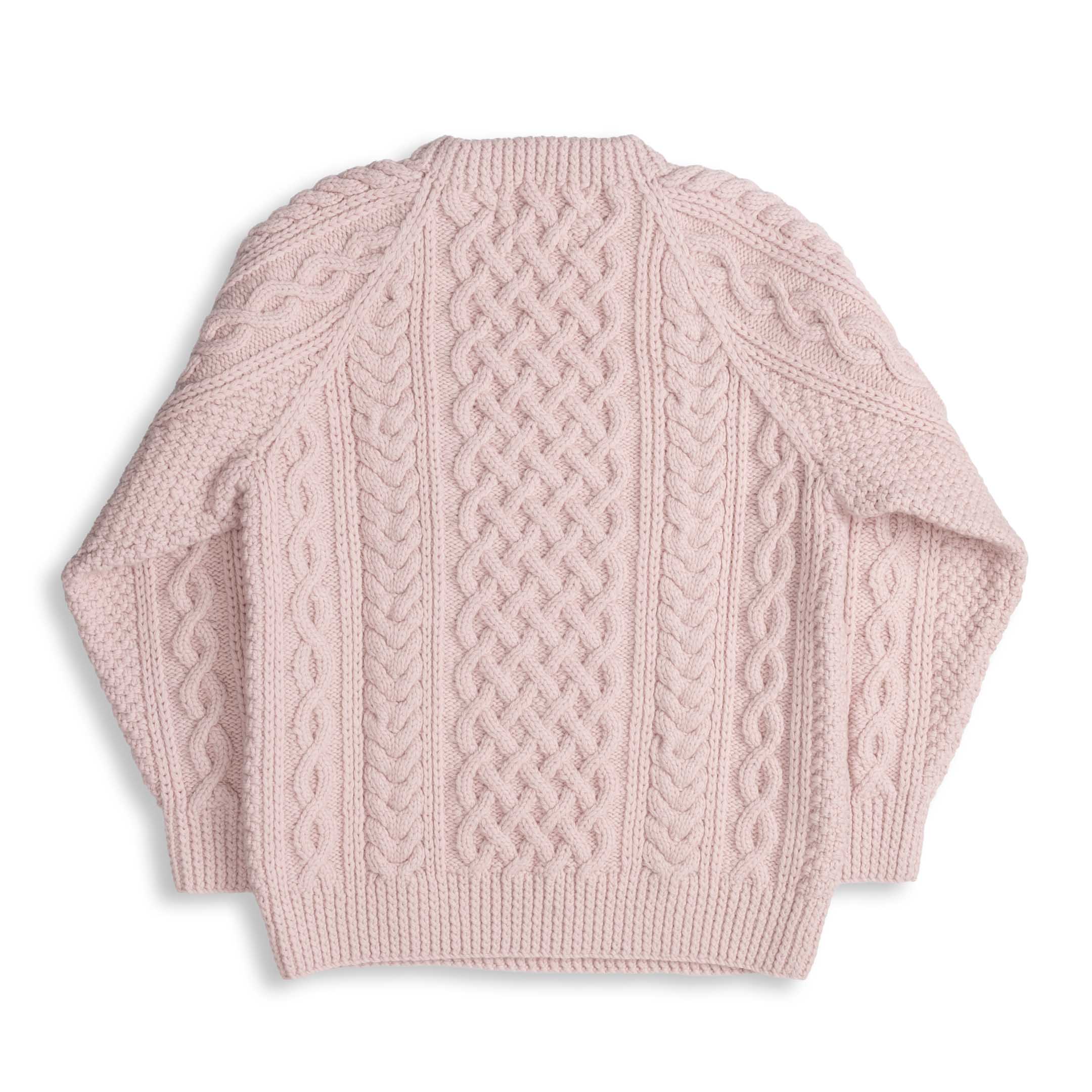 Allevol x Inverallan 1A Country Meetings Crew Neck Sweater Merino Lambswool Pink Gin 333 - Image 2