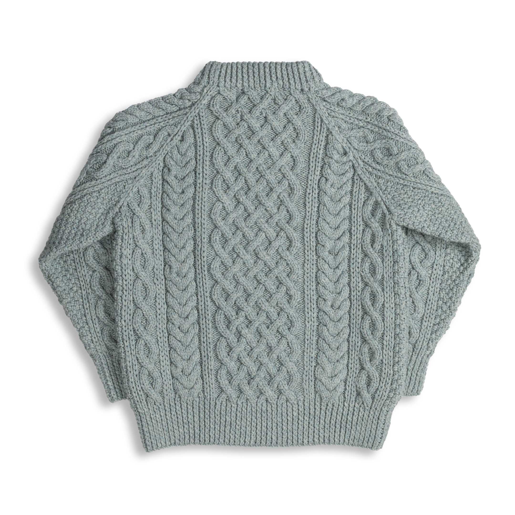 Allevol x Inverallan 1A Country Meetings Crew Neck Sweater Merino Lambswool Topaz - Image 2