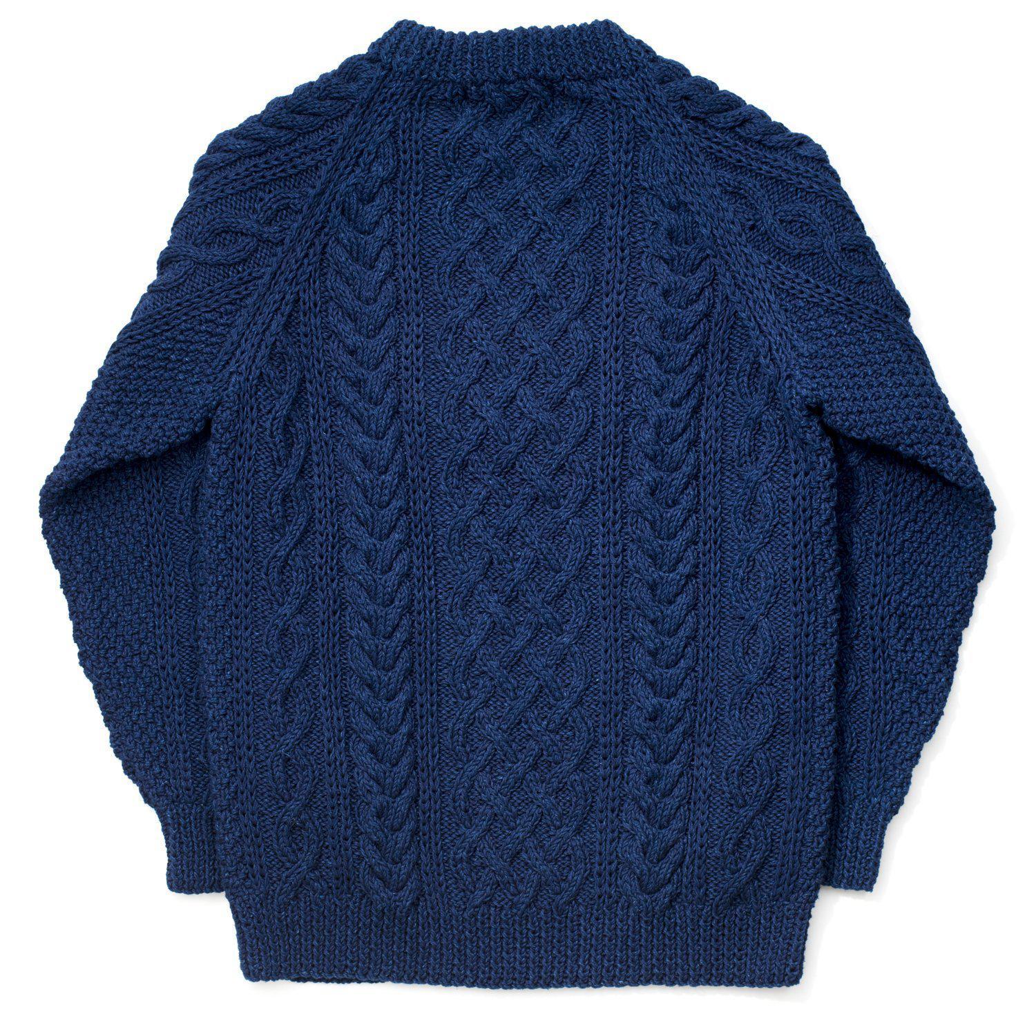 Allevol x Inverallan Cable Knit Crew 1A Indigo - Image 5