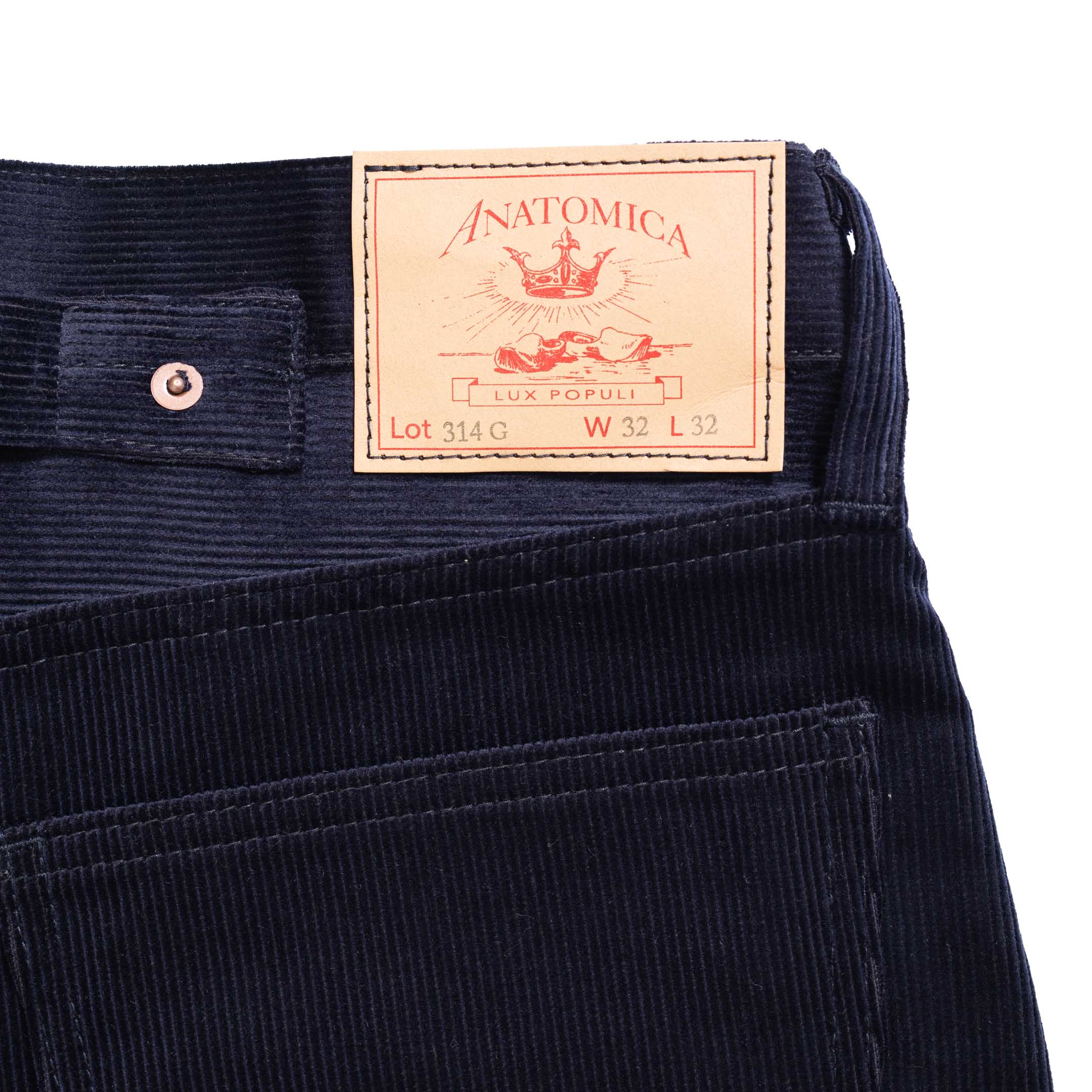 Anatomica 314 Gary Corduroy Trousers Navy - Image 6