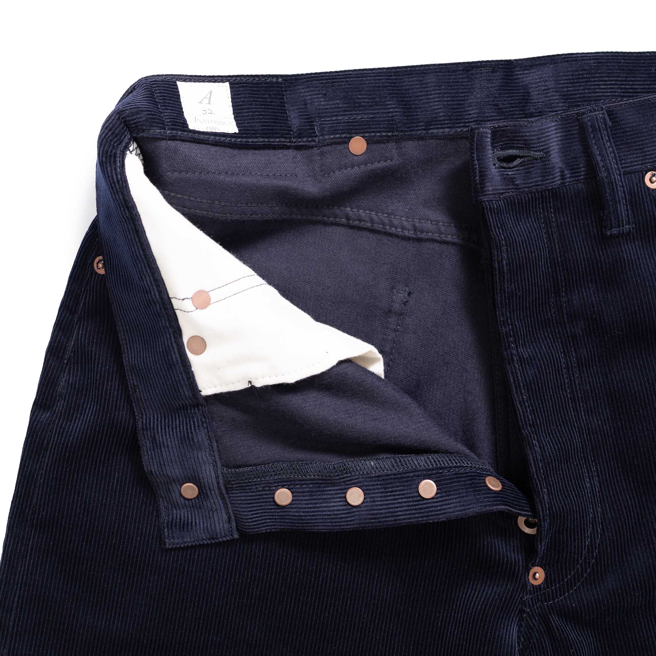 Anatomica 314 Gary Corduroy Trousers Navy - Image 7