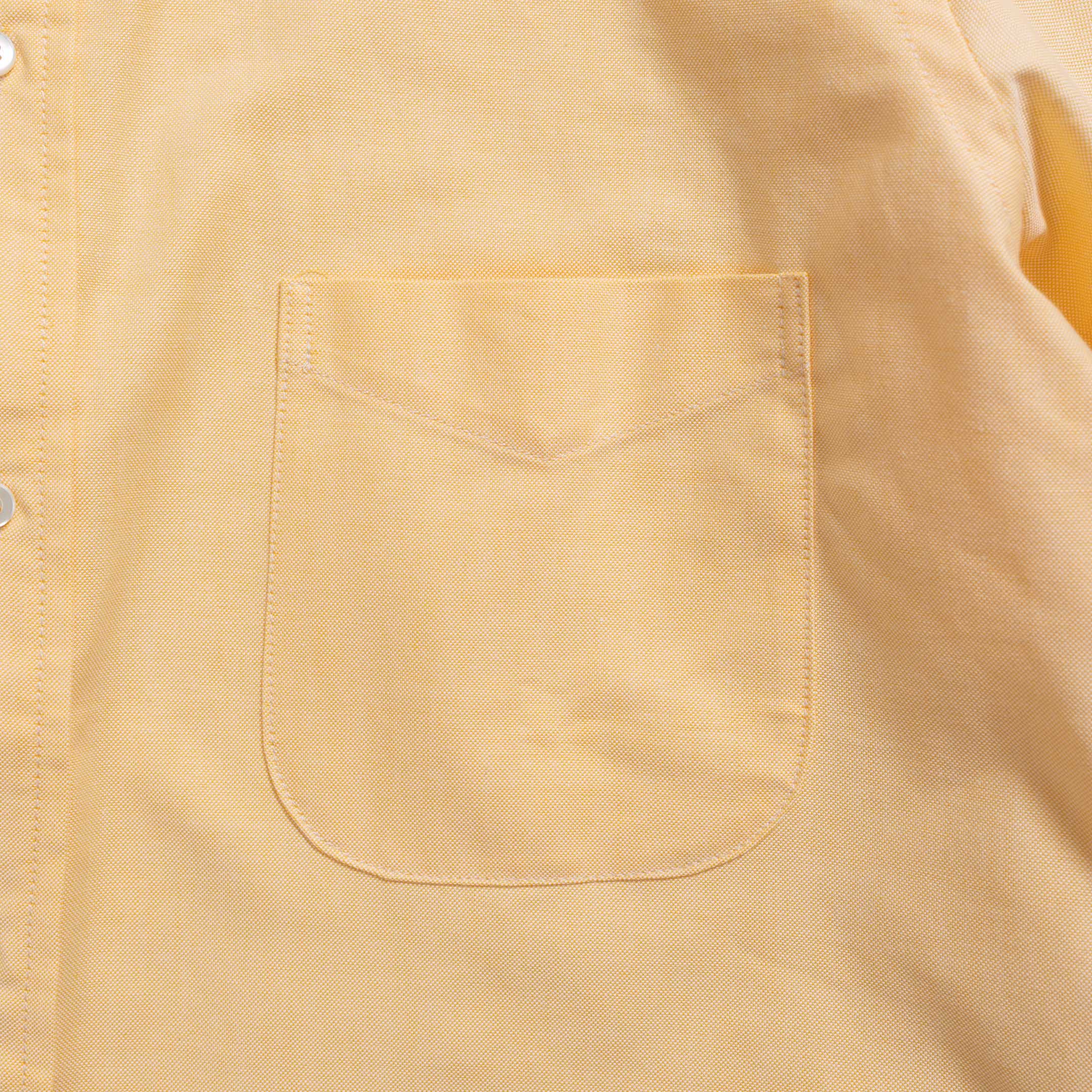 Anatomica BD Ideal Oxford Shirt Dull Maize - Image 4