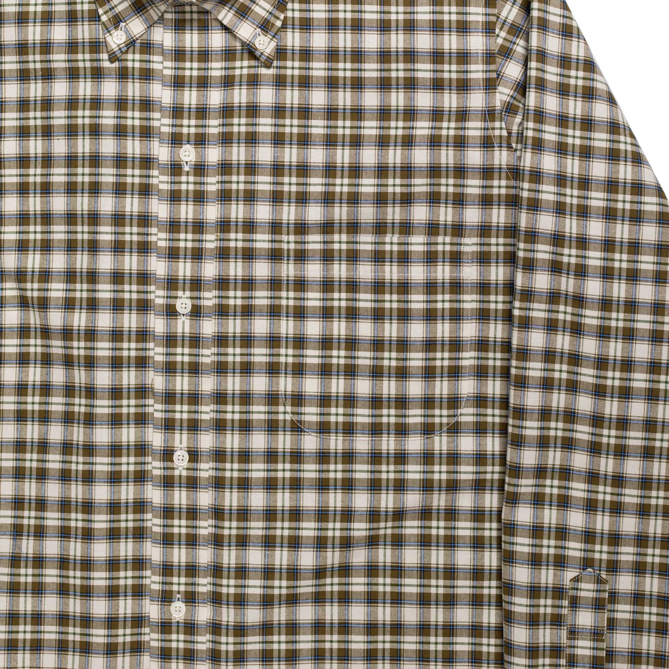 Anatomica BD Shirt BB Plaid Olive - Image 3