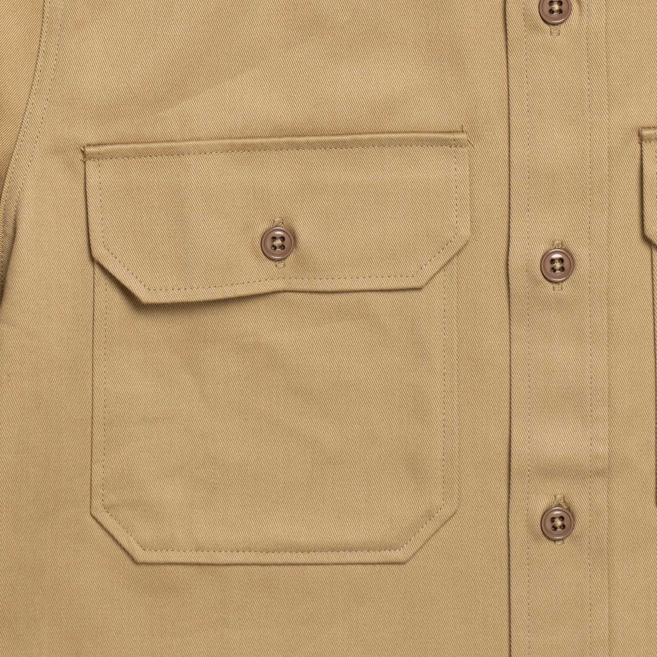 Anatomica Chino Shirt Beige - Image 3