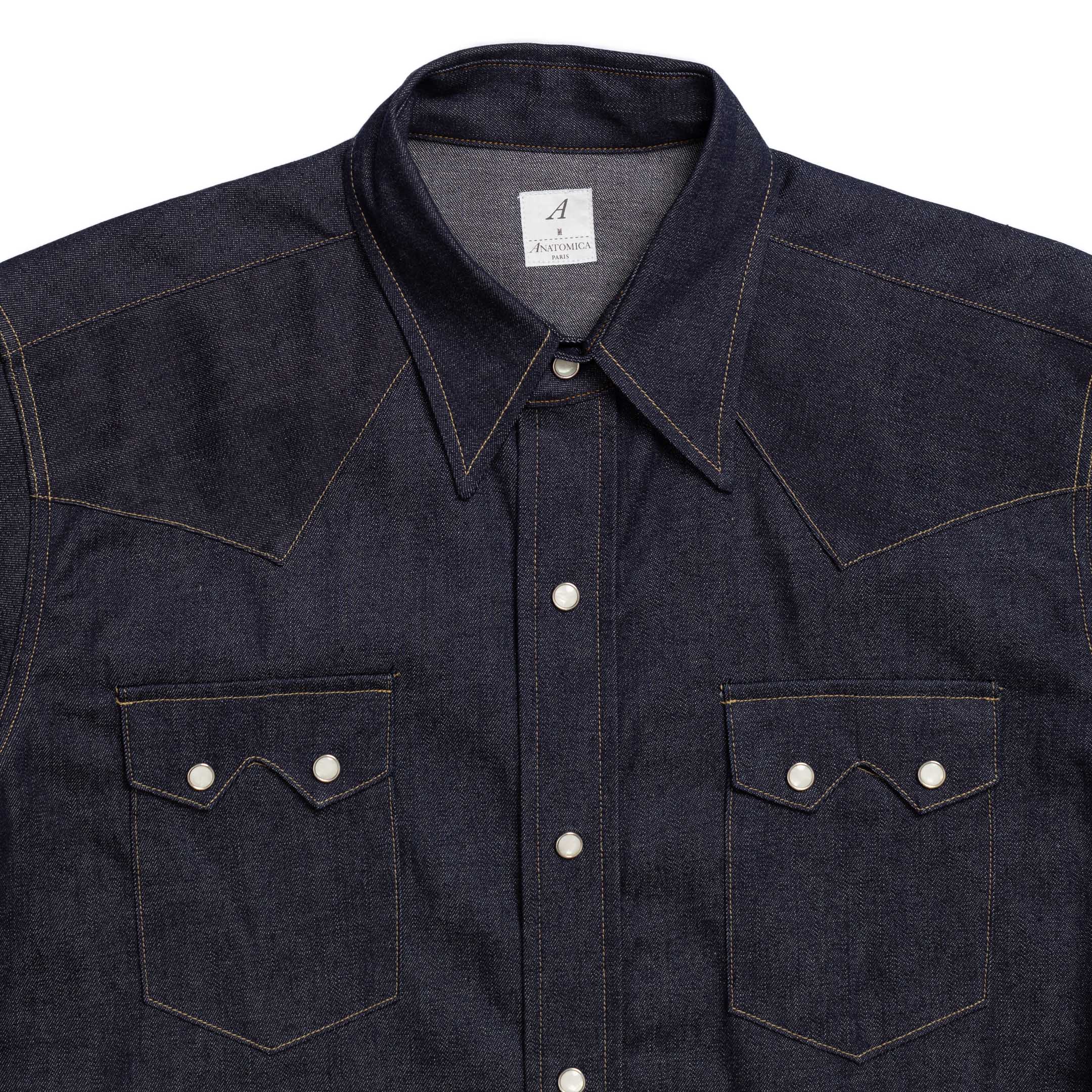 Anatomica Denim Western Shirt Indigo - Image 2