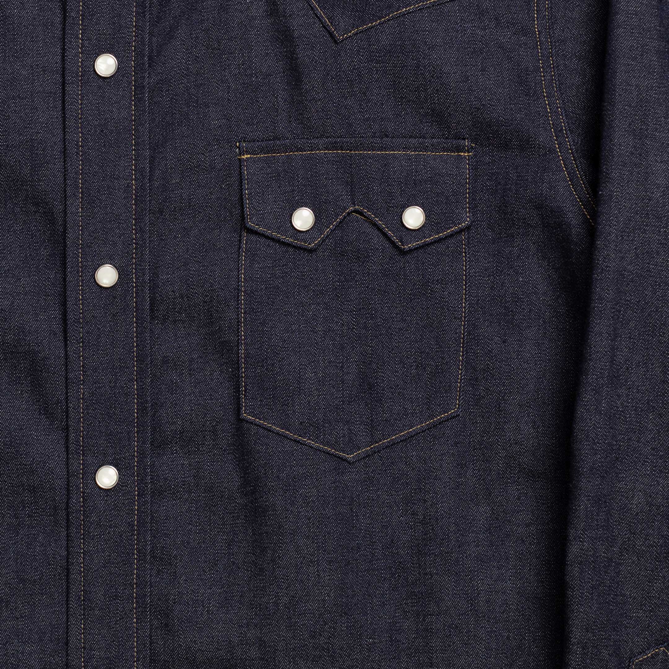 Anatomica Denim Western Shirt Indigo - Image 3