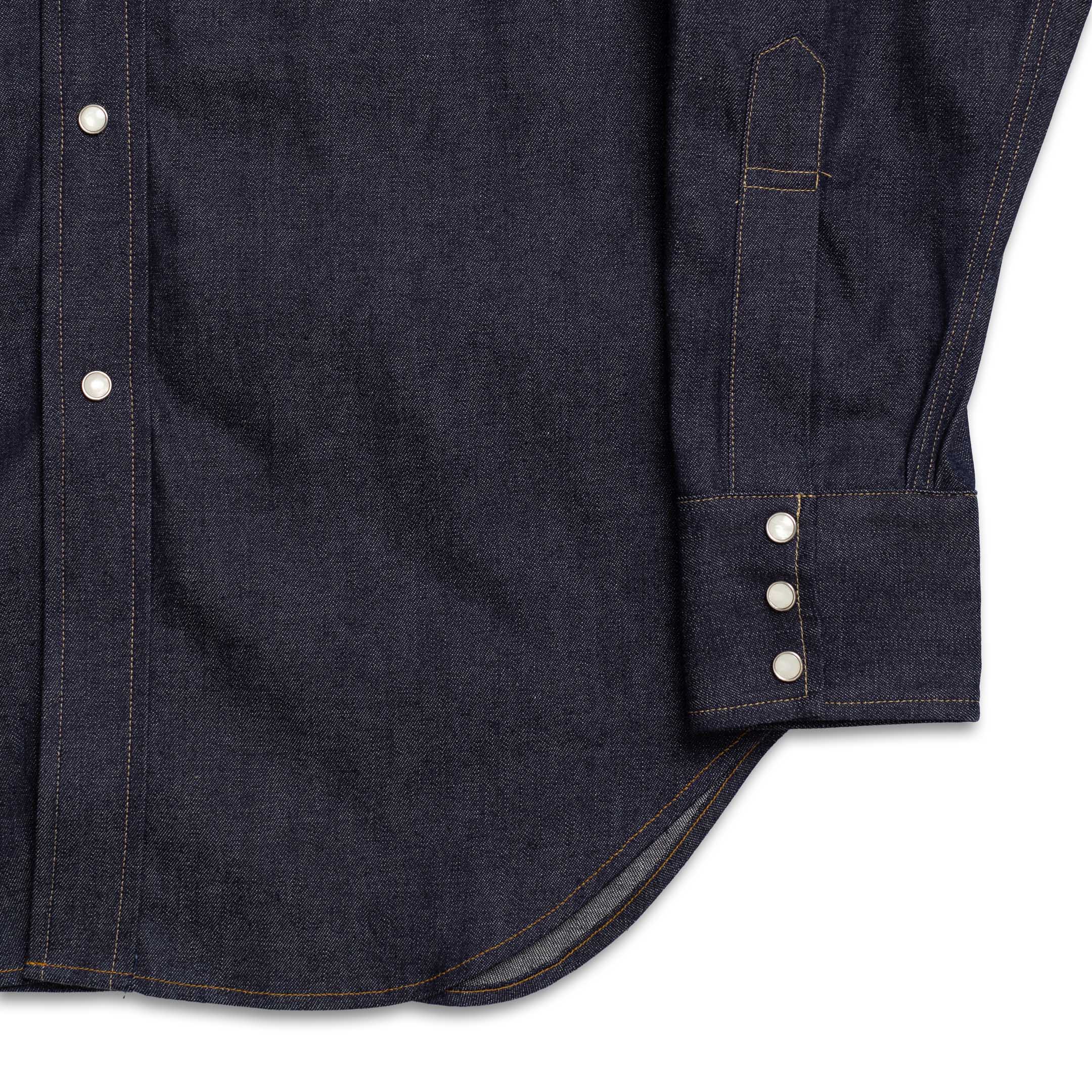Anatomica Denim Western Shirt Indigo - Image 4