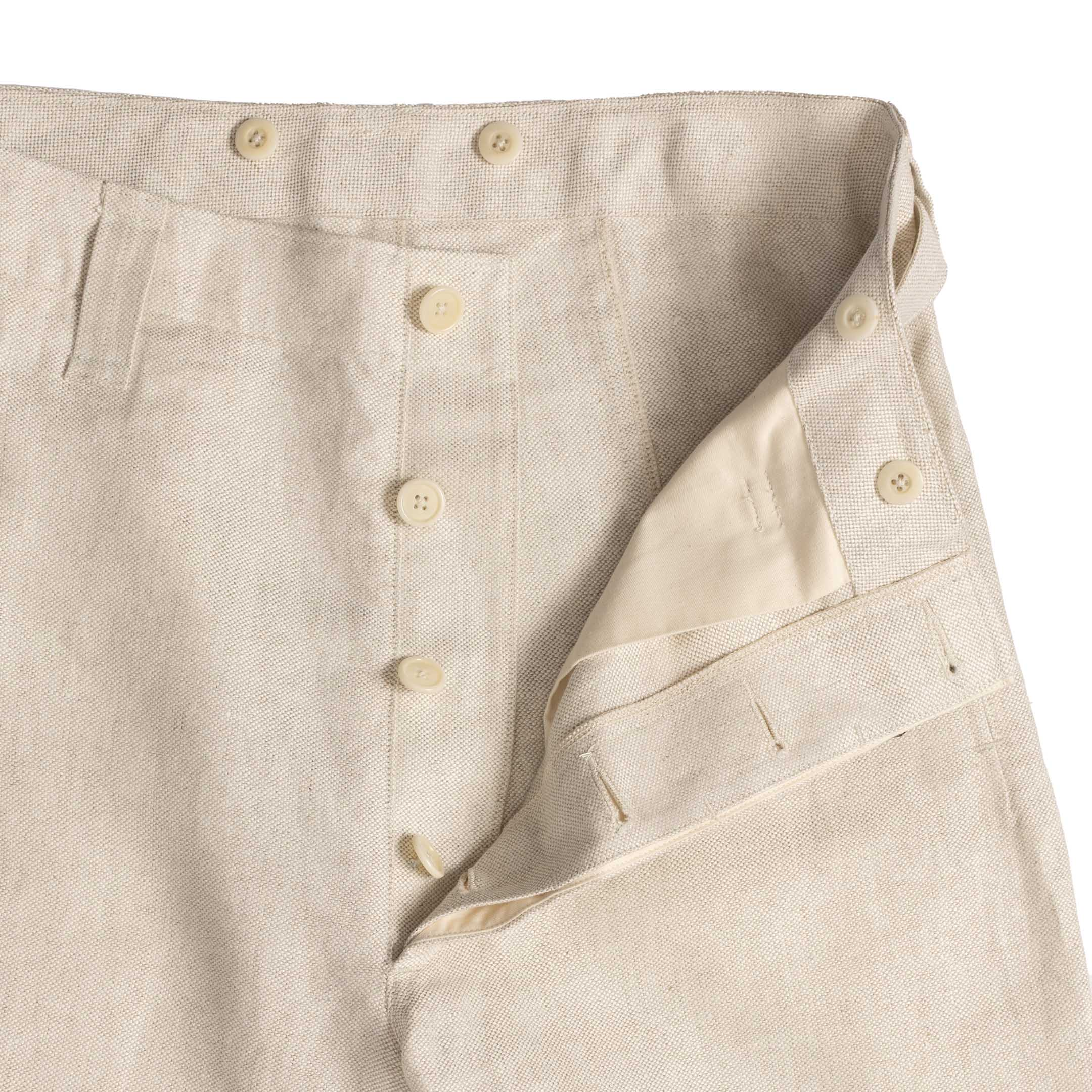 Anatomica Docker Pants Linen Canvas Natrual - Image 4