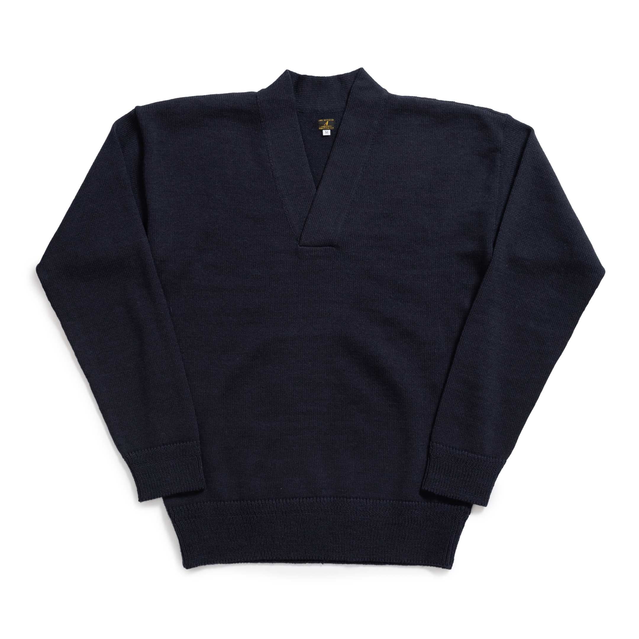 Anatomica ENG Knitted V Neck Sweater Navy