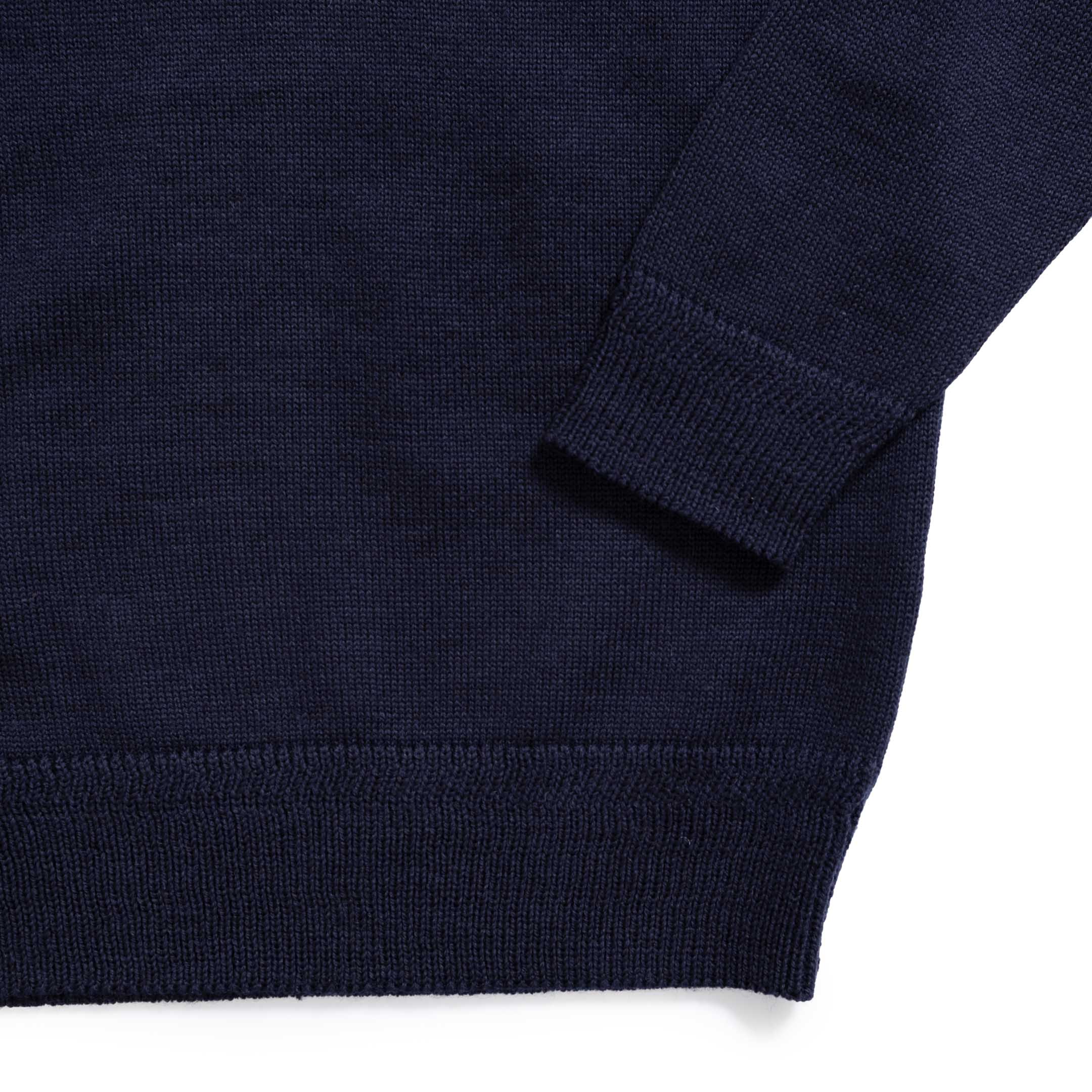 Anatomica ENG Knitted V Neck Sweater Navy - Image 3